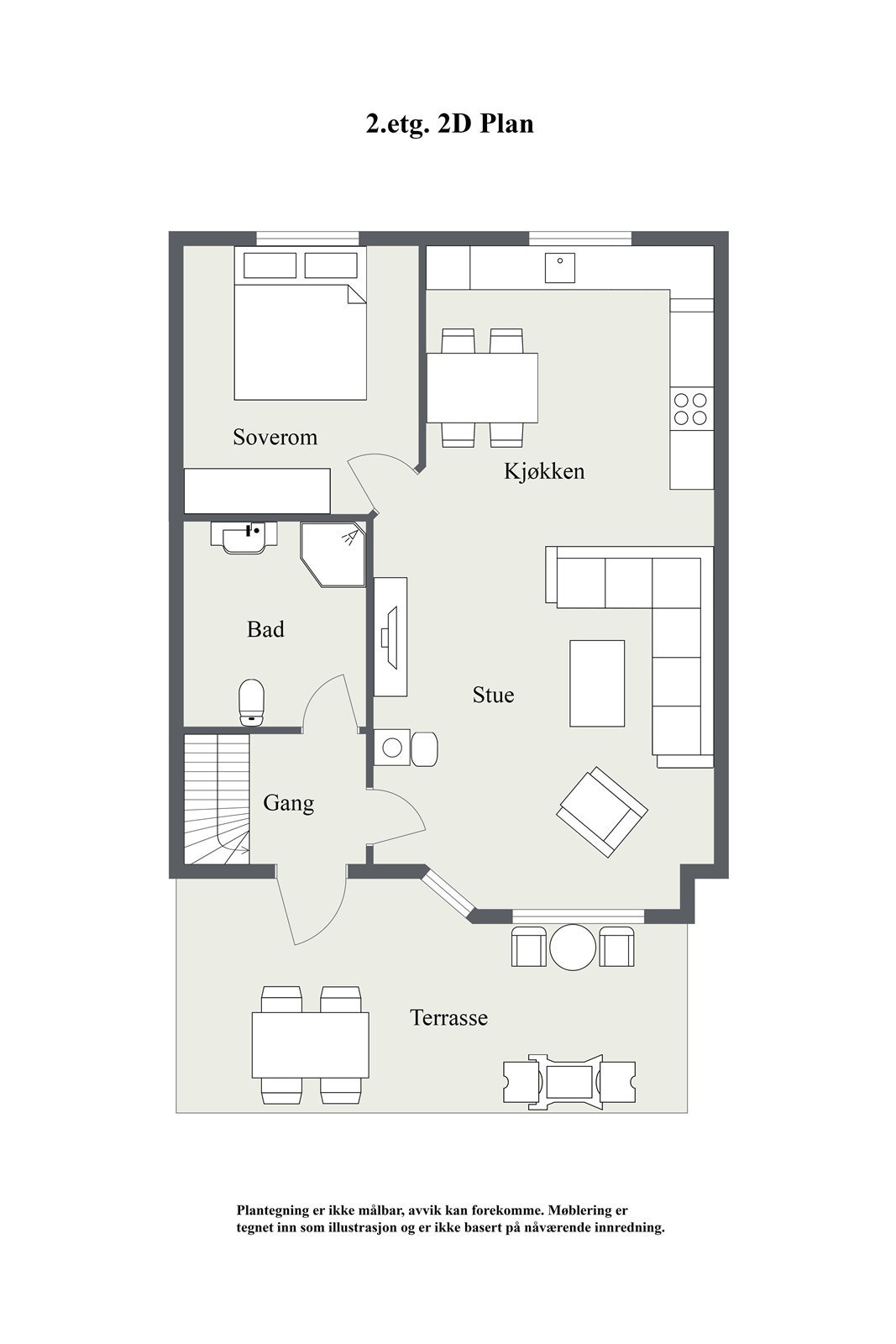 2.etg. 2D Floor Plan Galleribilde