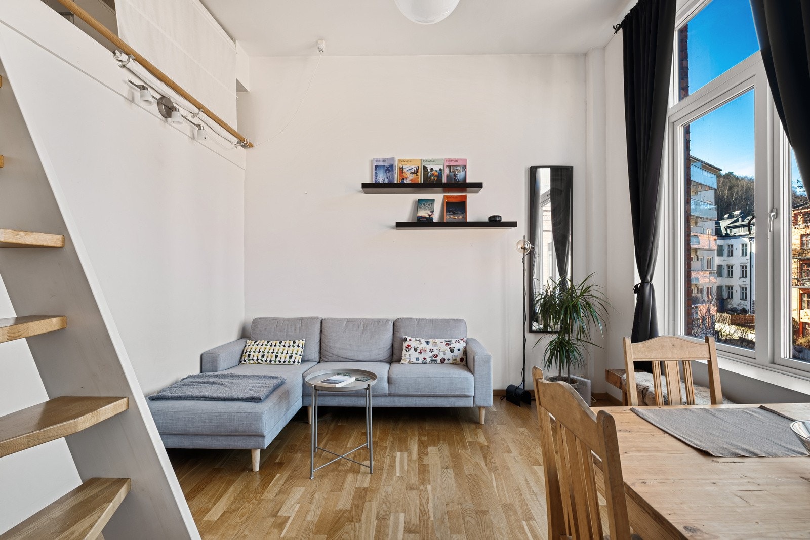 Stuen kan innredes med ulike soner. Galleribilde