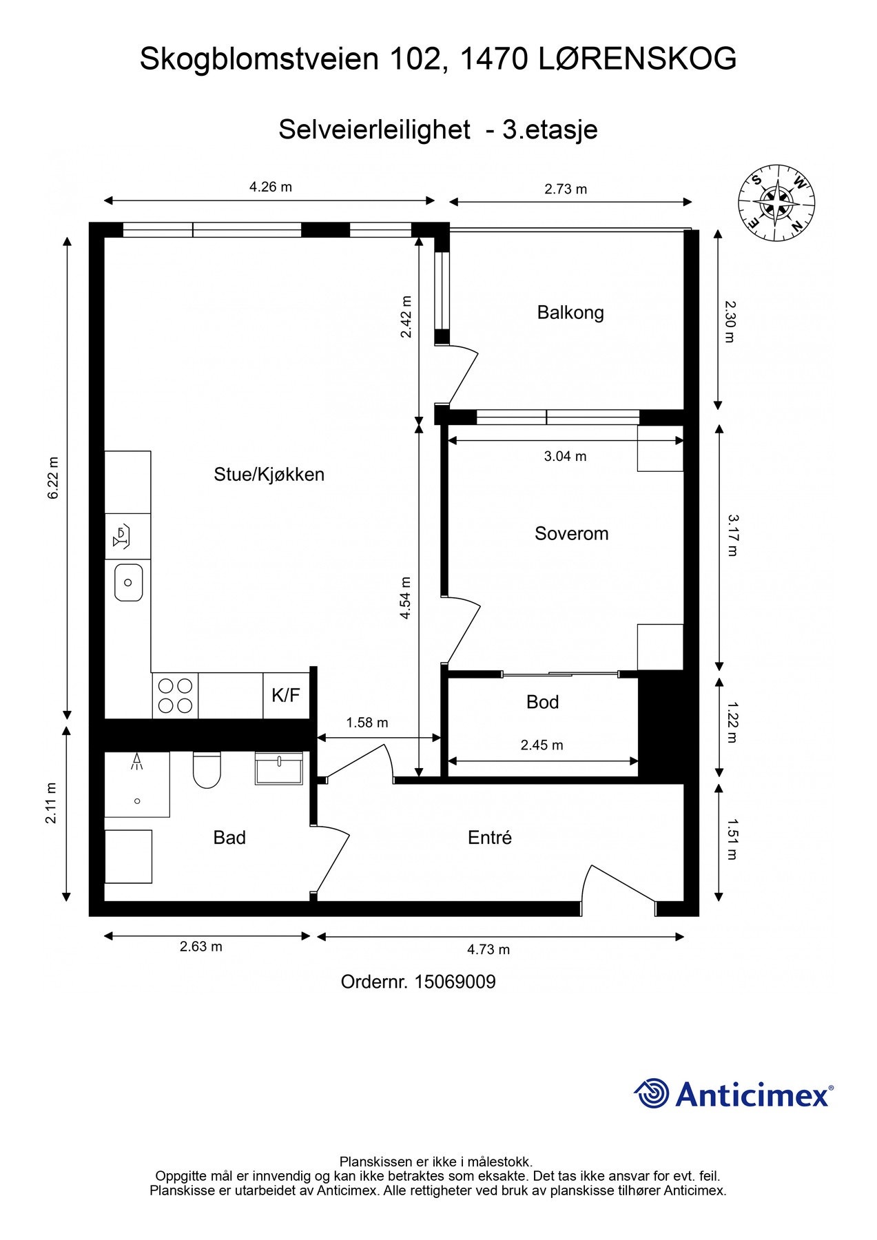 Først starter vi med et overblikk over plantegningen til boligens hovedetasje slik at du får orientert deg litt. Galleribilde