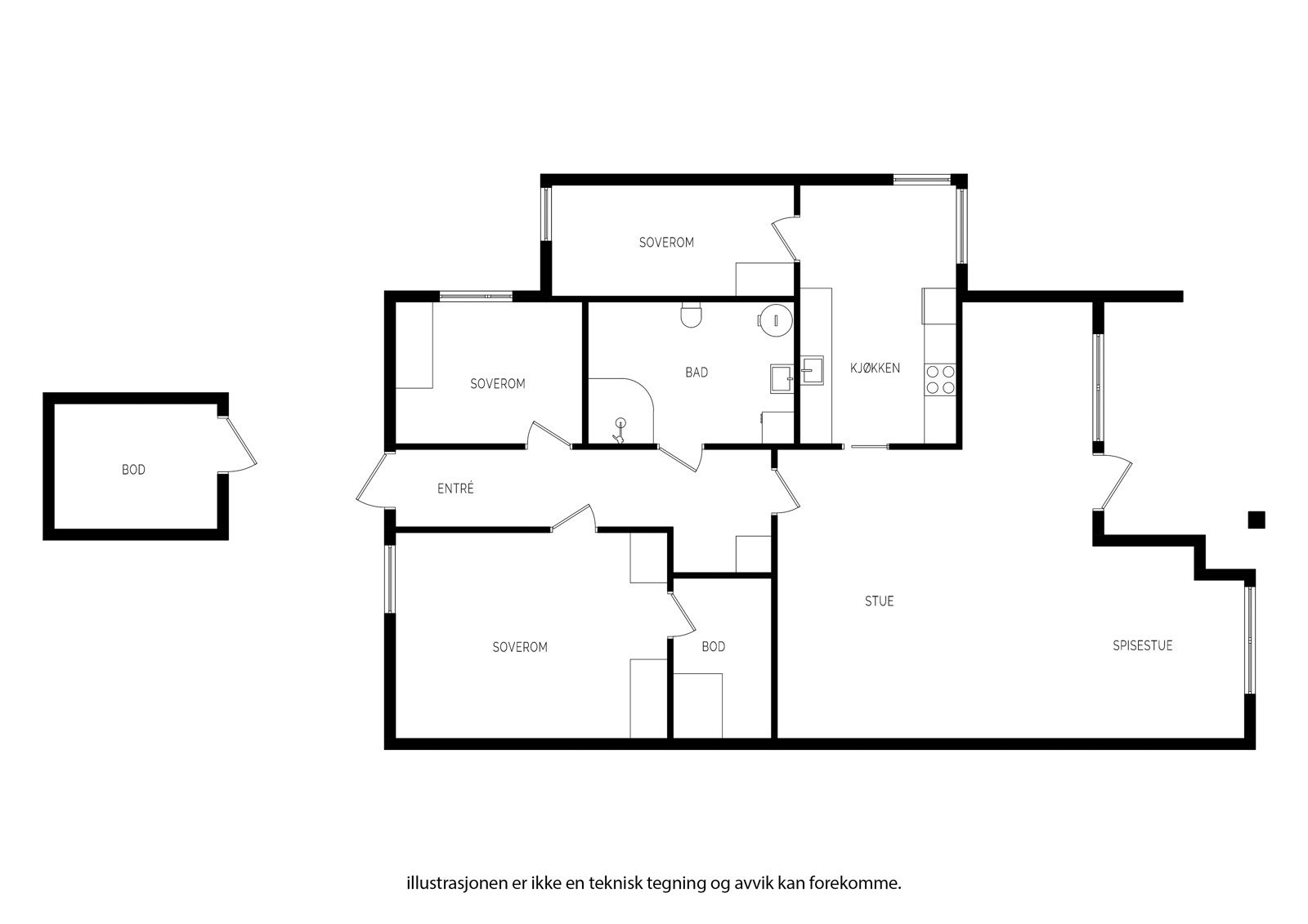 Plantegning Galleribilde