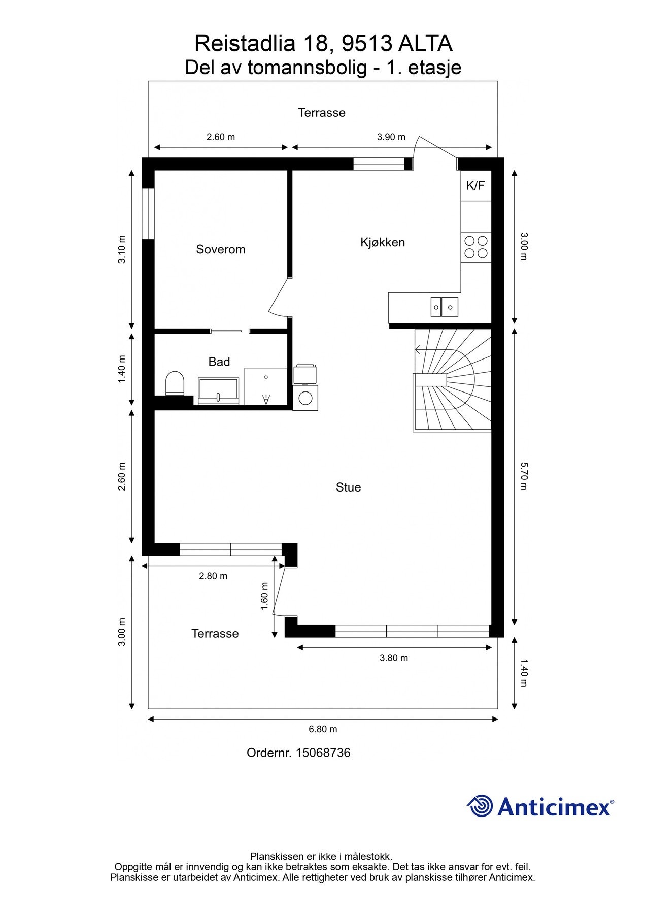 Plantegning 1.etasje Galleribilde