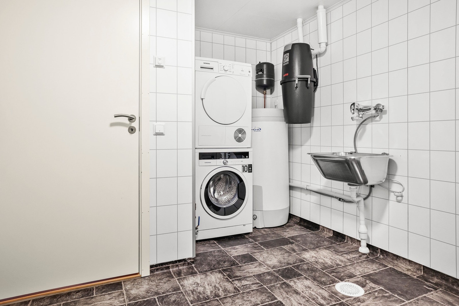 Det er vaskerom i kjelleretasjen. Galleribilde