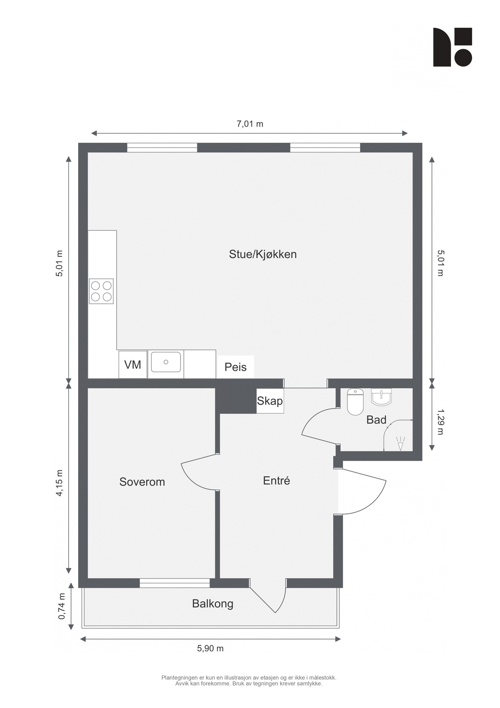 Plantegning. Galleribilde