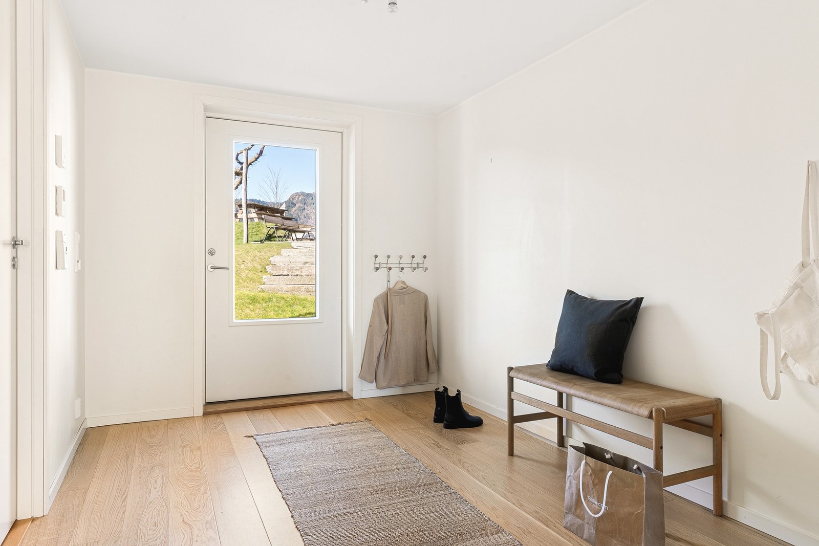 Det første som møter deg er en lys og trivelig entré. Galleribilde