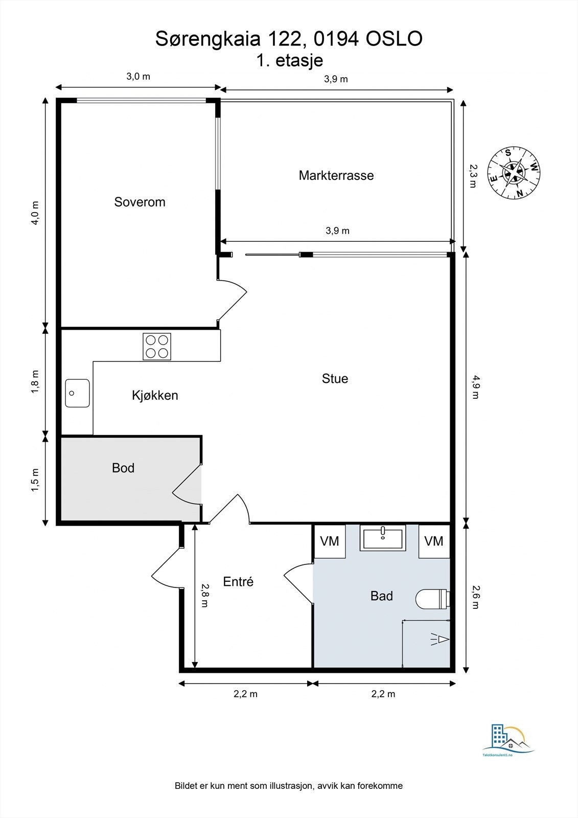 Plantegning Galleribilde