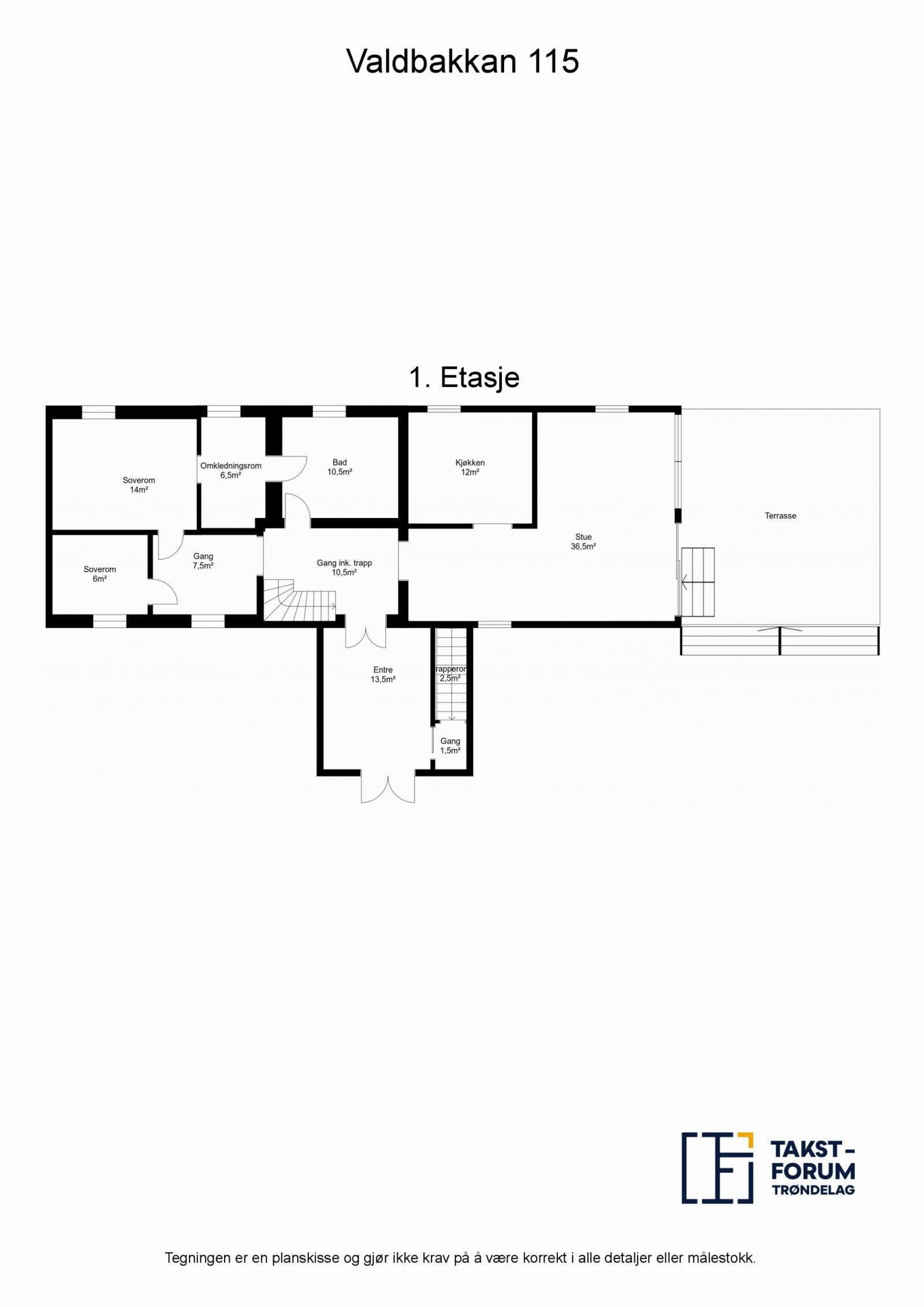 Våningshus 1. etasje Galleribilde