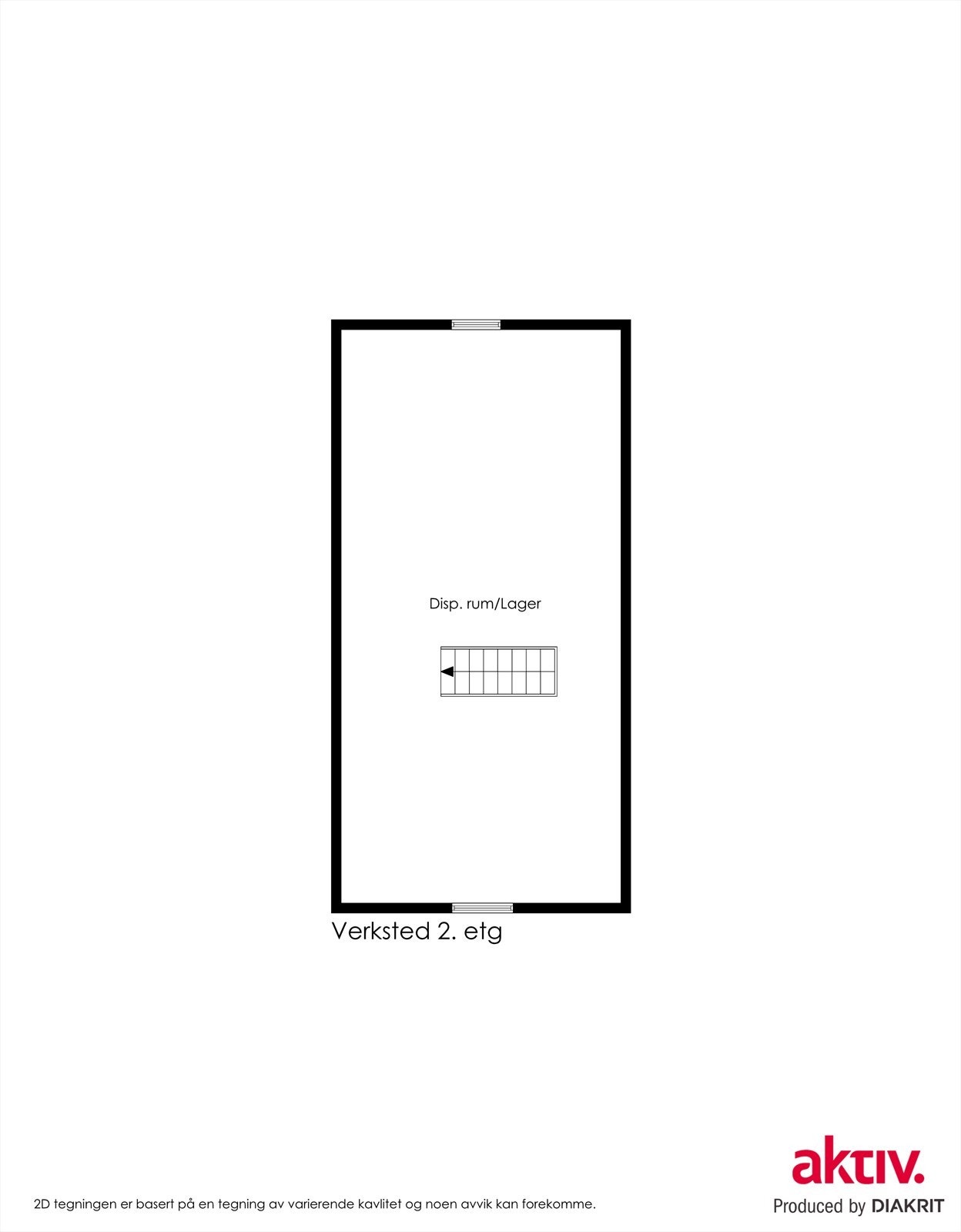 2d plantegning verksted 2.etasje Galleribilde