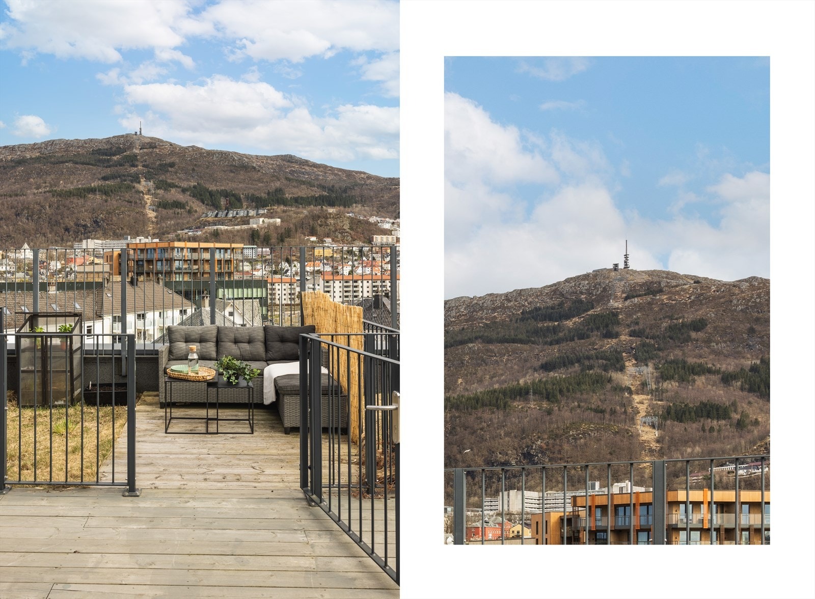 - Leiligheten har en egen, privat del av takterrassen på 9,1 m² - Galleribilde