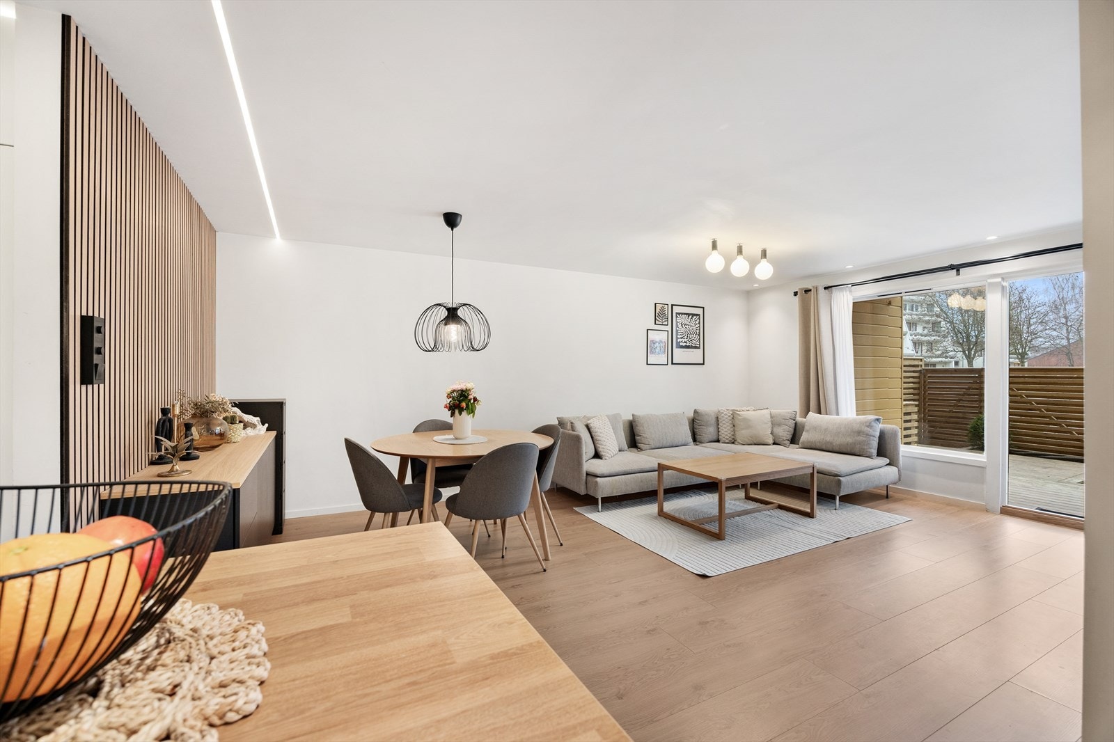 Det er montert varmekabler i gulvet. Galleribilde