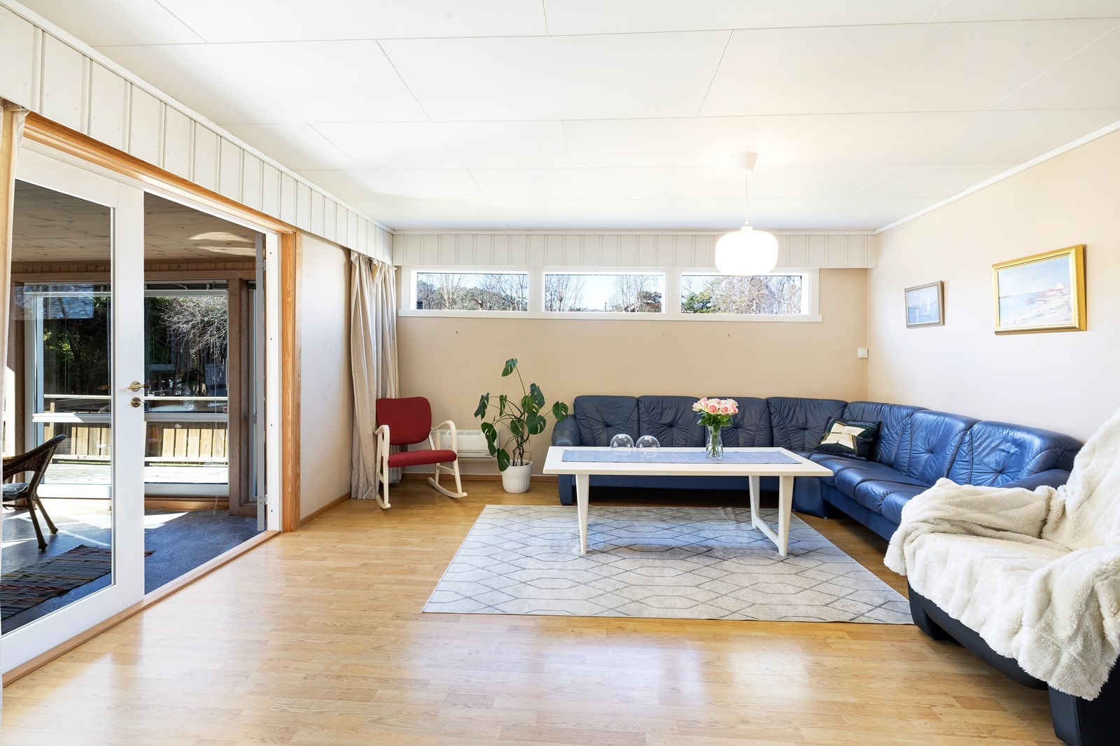 Stuen har plass til sofagruppe Galleribilde