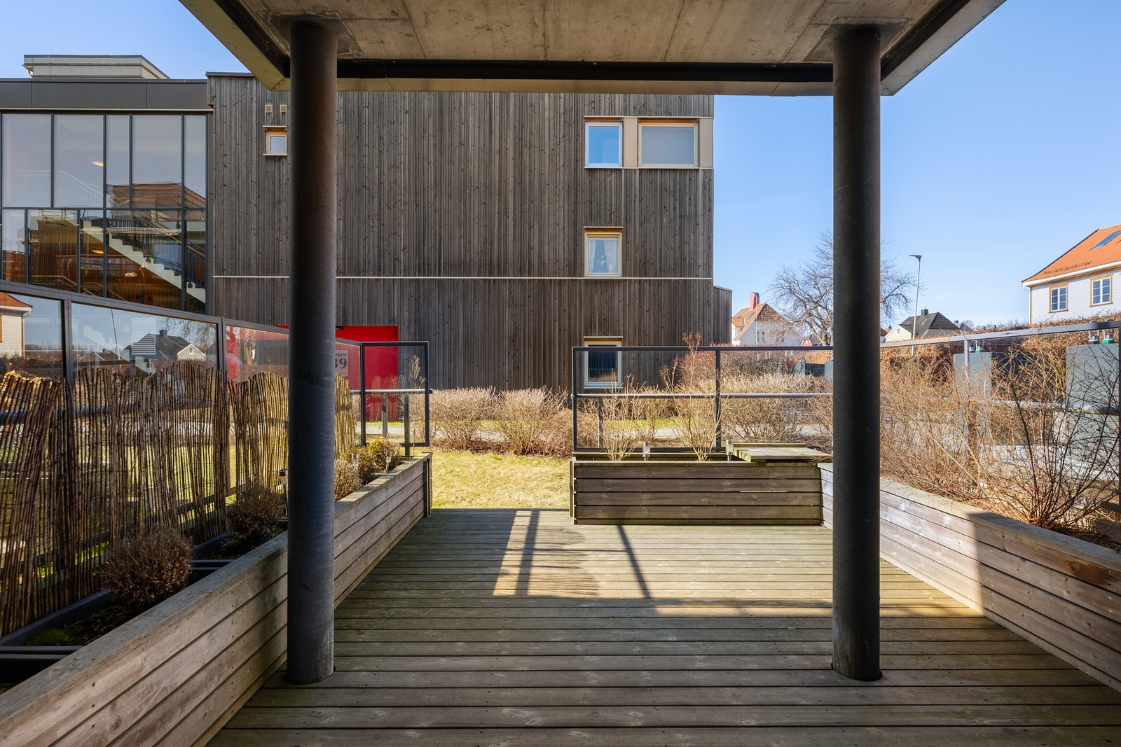 Fra terrassen er det enkel adkomst til fellesarealer Galleribilde