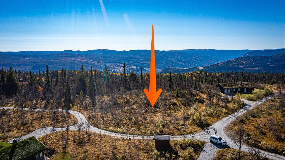 Her kan du få deg en hytte tegnet akkurat slik du måtte ønske den, til vinterferien neste sesong (25/26). Galleribilde