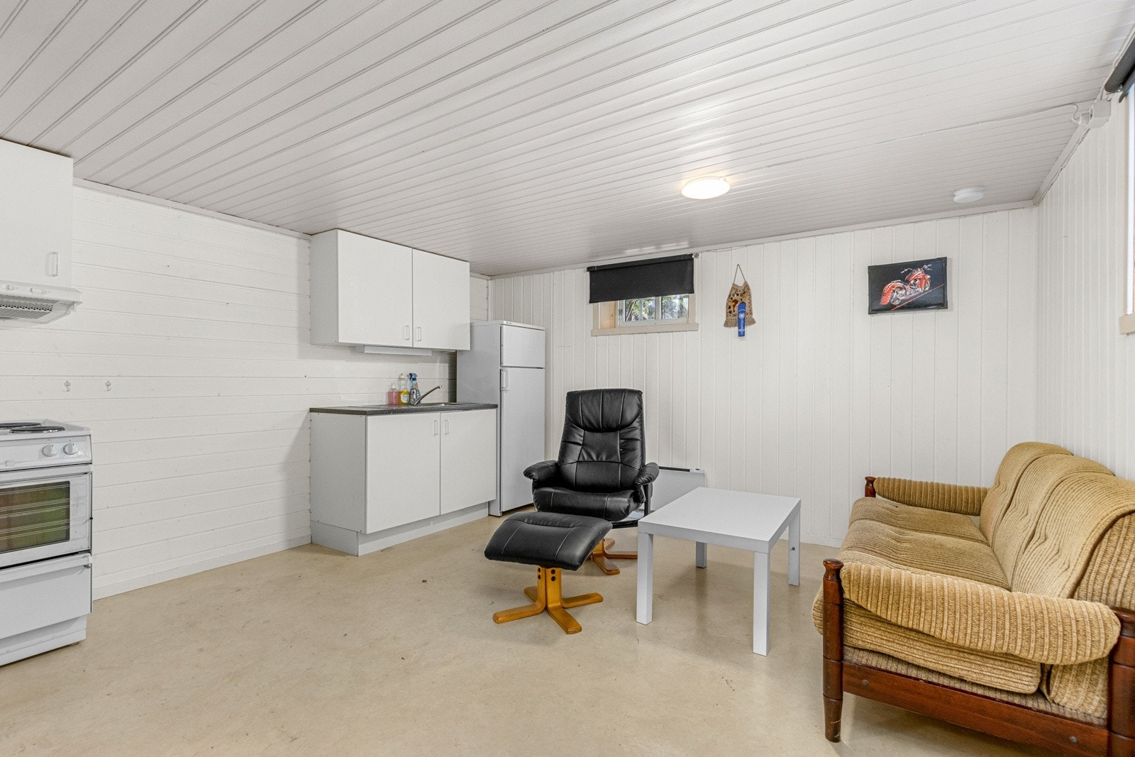 Hybelrom kjelleretasje. Rommet er ikke byggemeldt og godkjent. Galleribilde