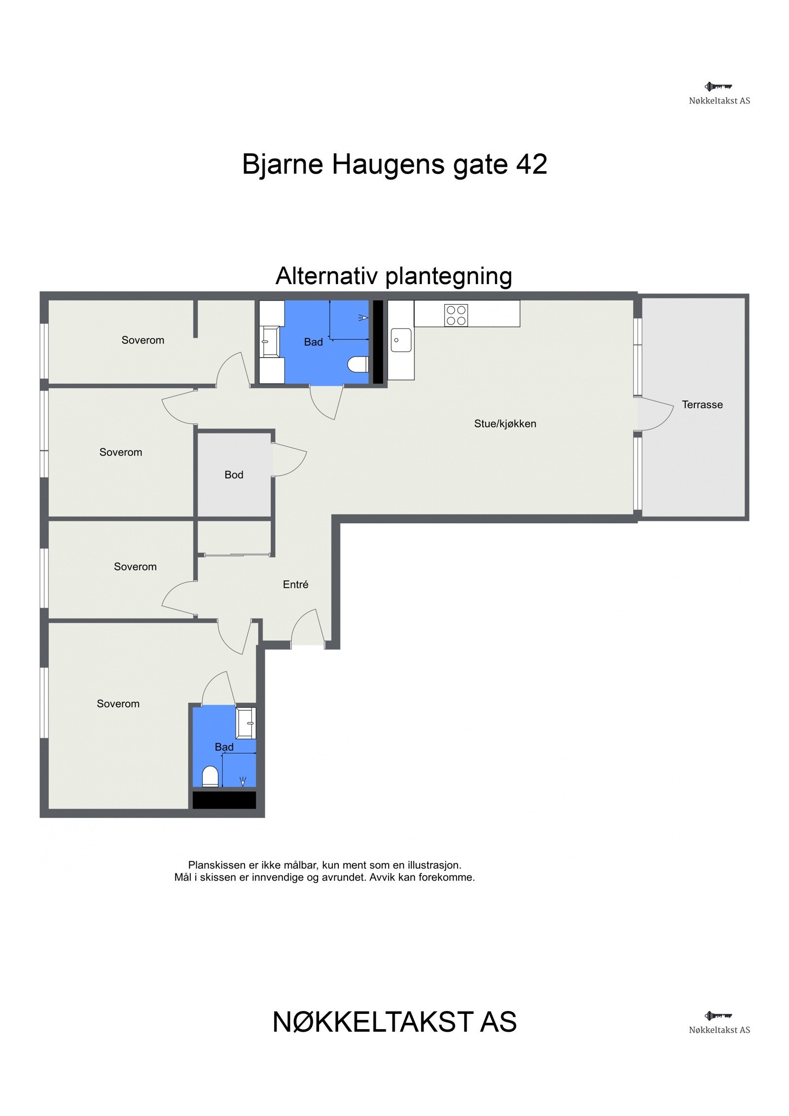 Alternativ plantegning Galleribilde