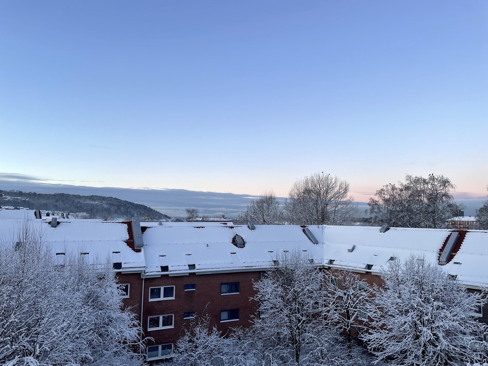 Utsikt om vinteren. Bilde tatt av selger. Galleribilde