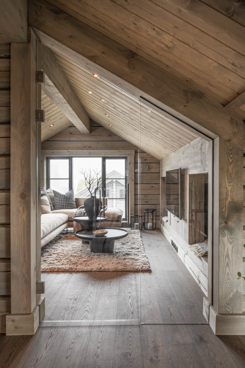 Bilde av lik hytte på en annen tomt på Laftestølen. Avvik vil forekomme