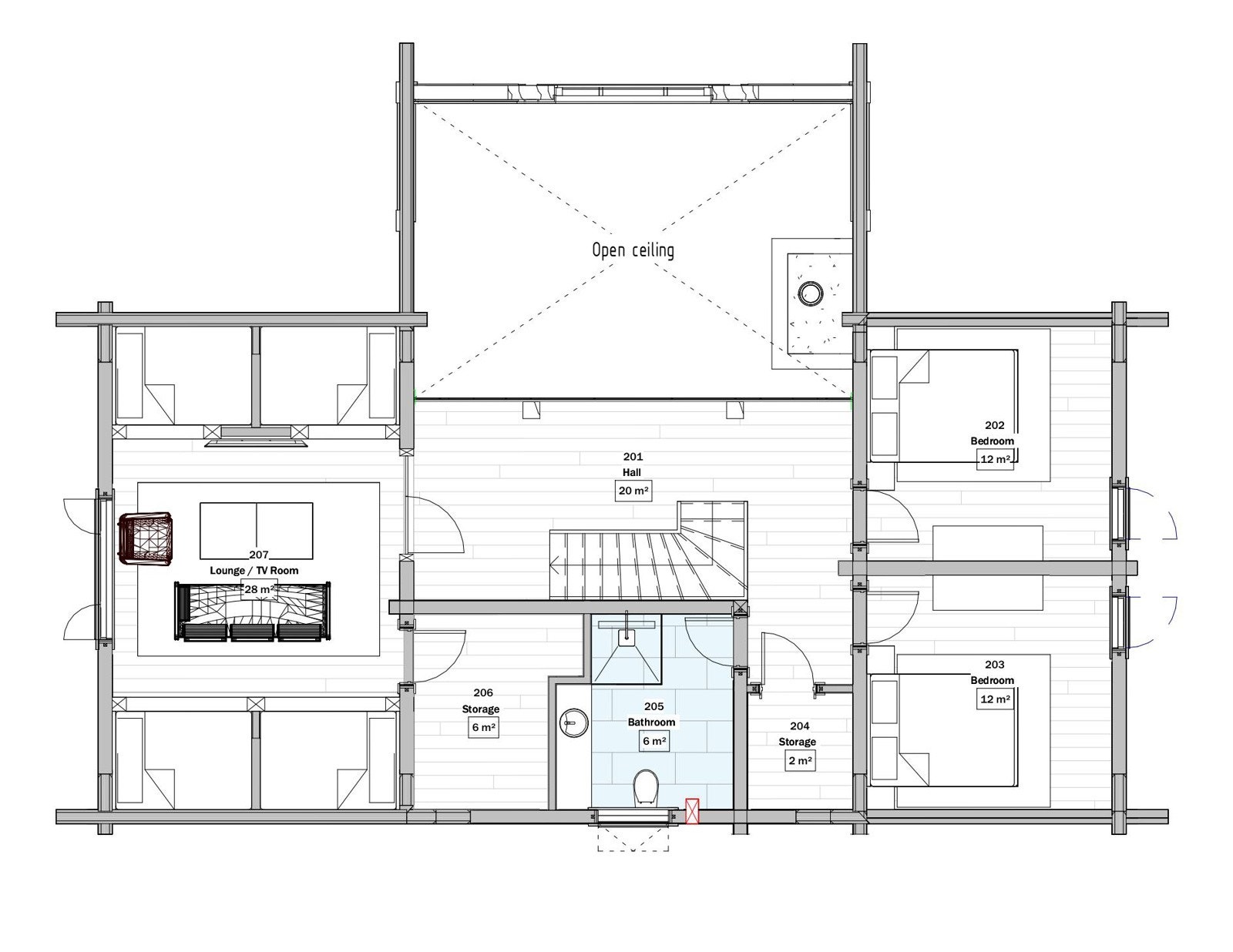Planløsning andre etasje