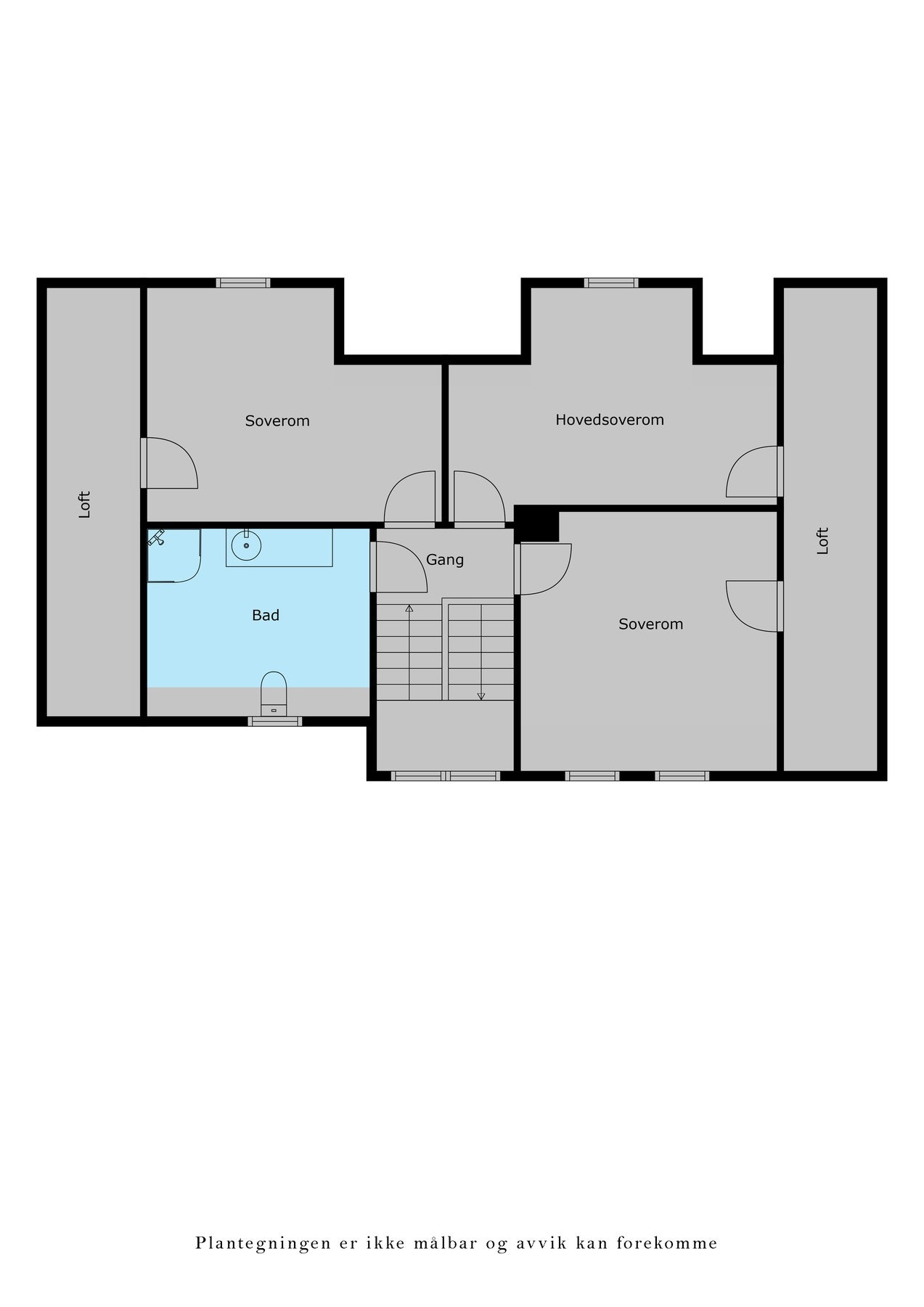 Plantegning 2. etasje Galleribilde