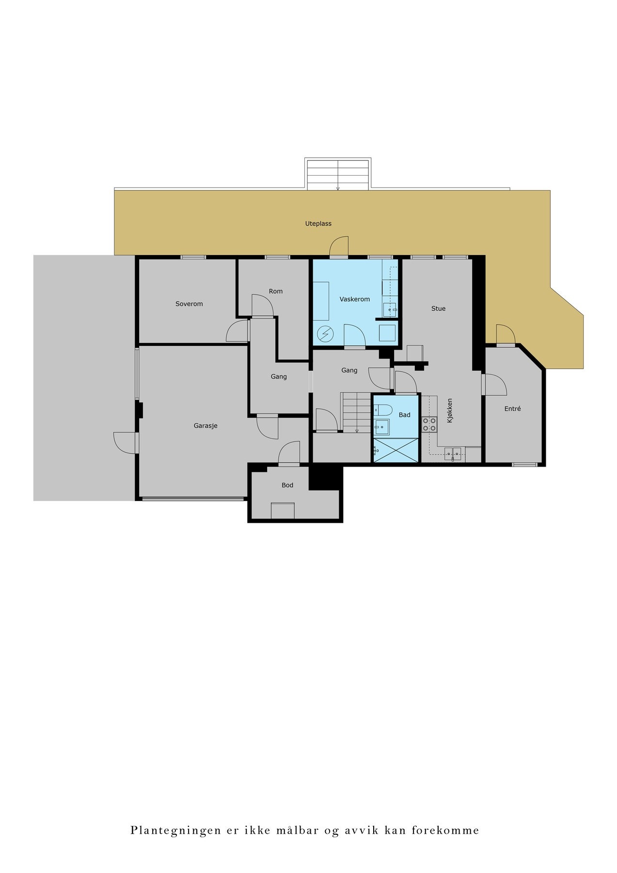 Plantegning underetasje Galleribilde