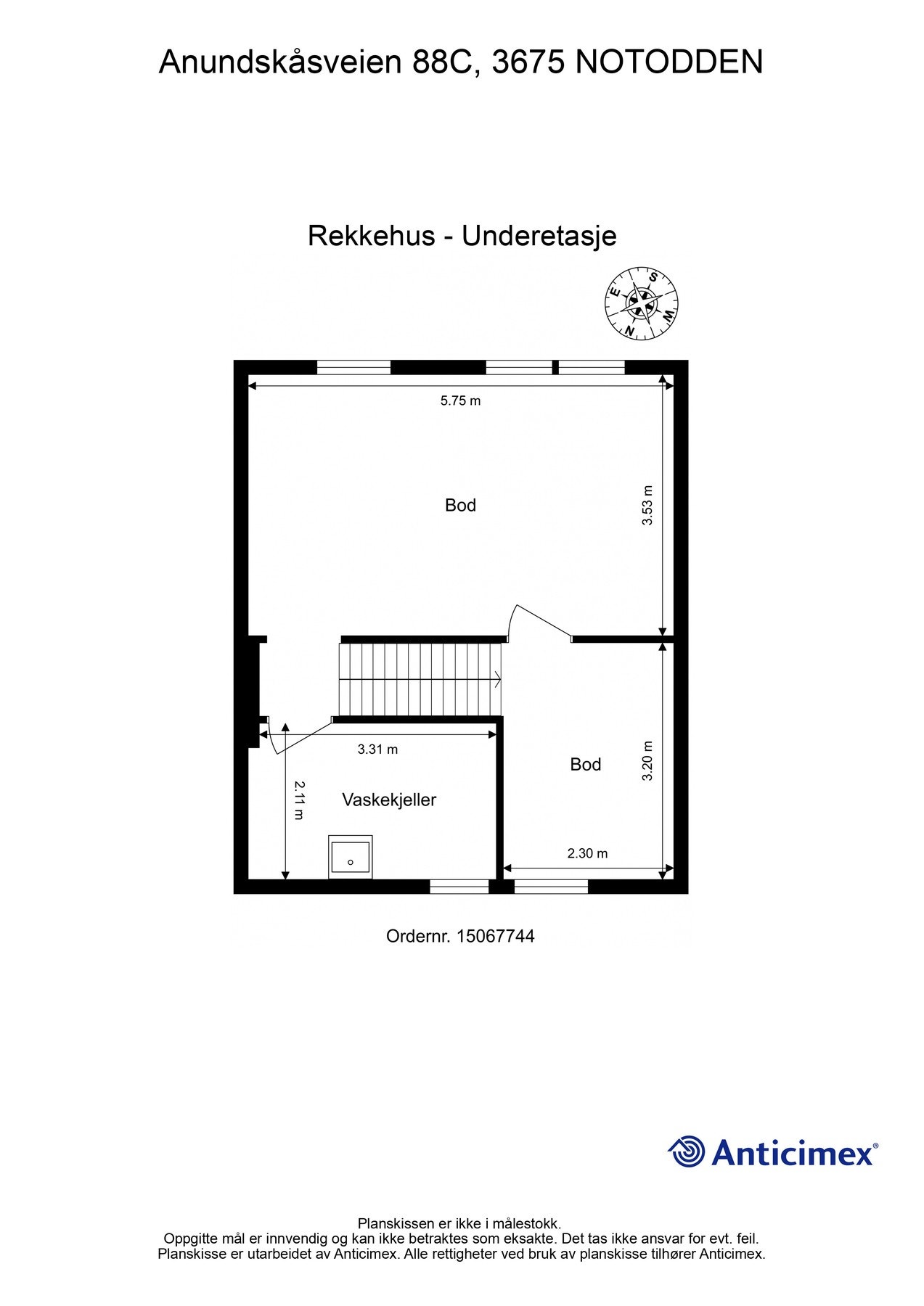 Plantegning kjeller Galleribilde