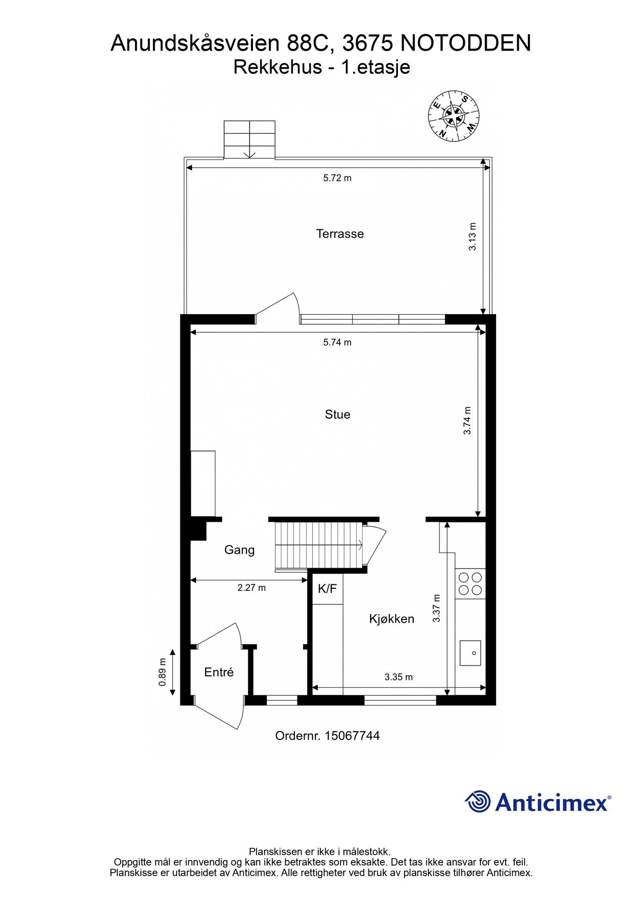 Plantegning 1.etasje Galleribilde