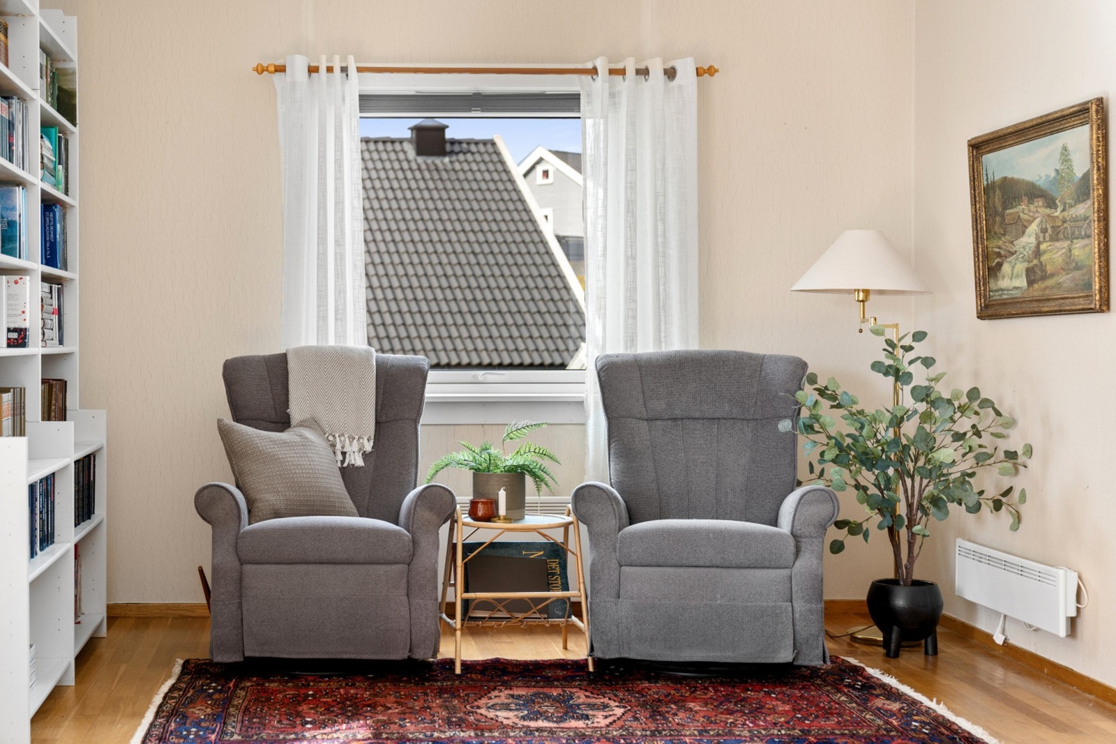 Hyggelig lesekrok i stuen Galleribilde