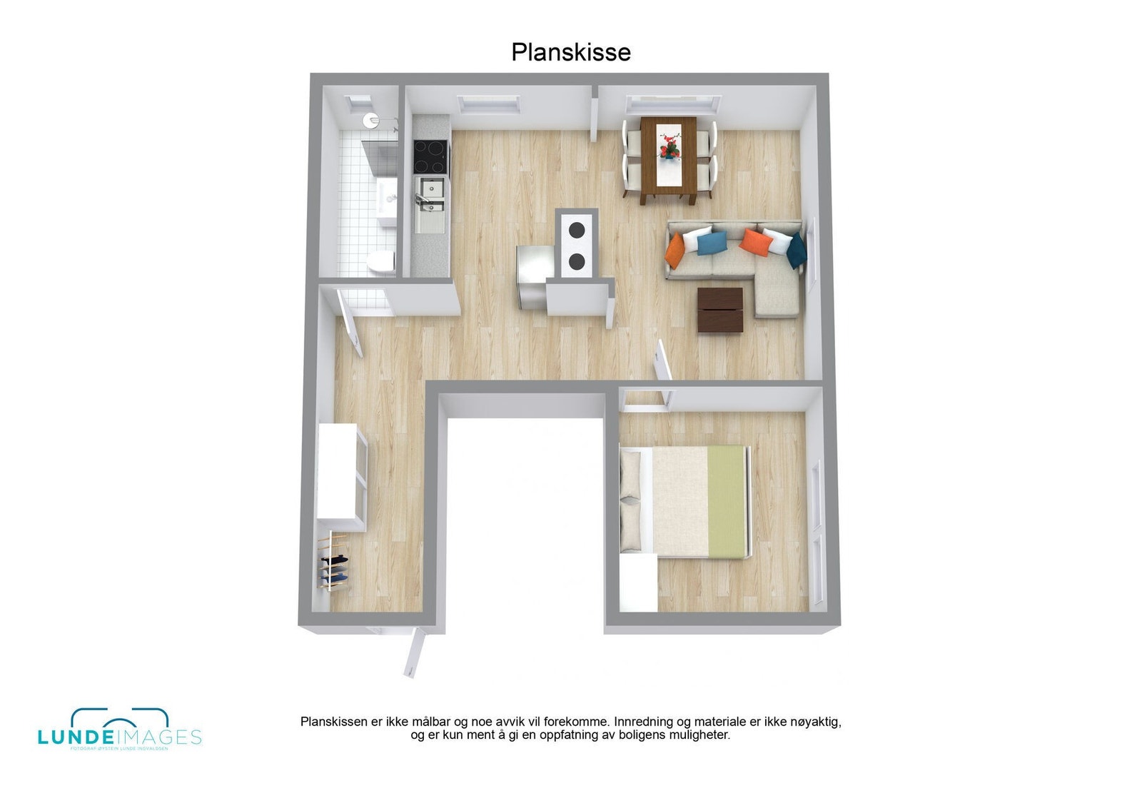 Planskisse 3D - ikke målbar Galleribilde