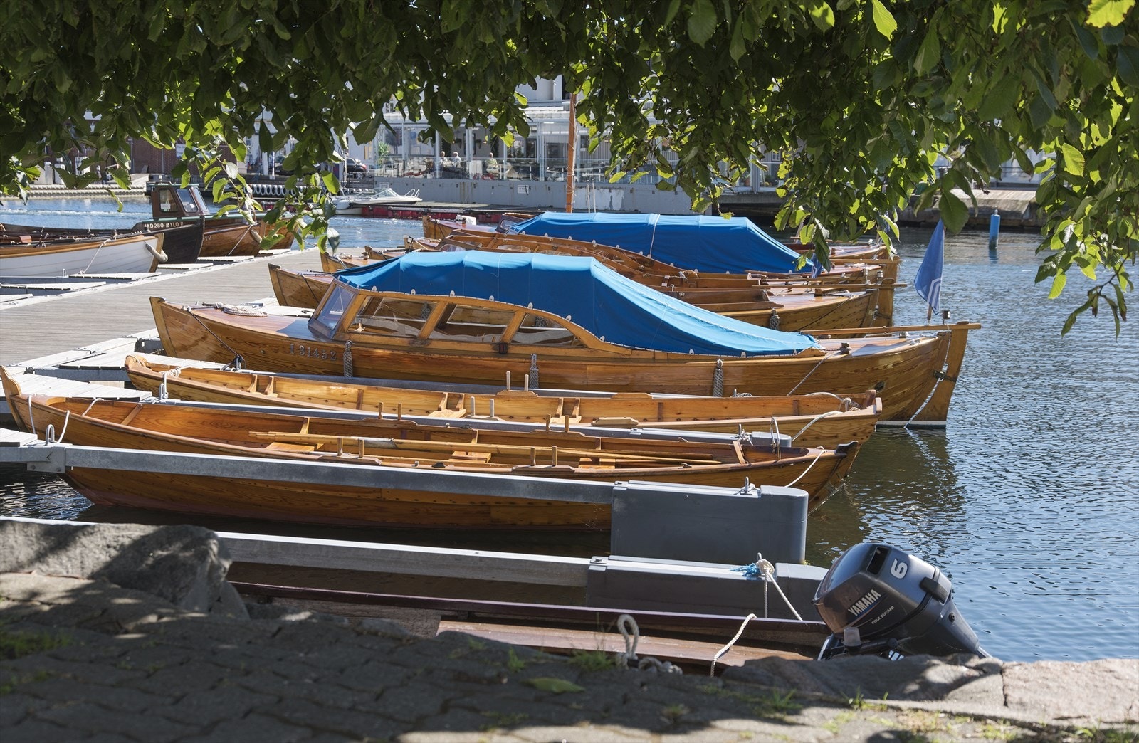 Trebåtbrygga i Risør Galleribilde