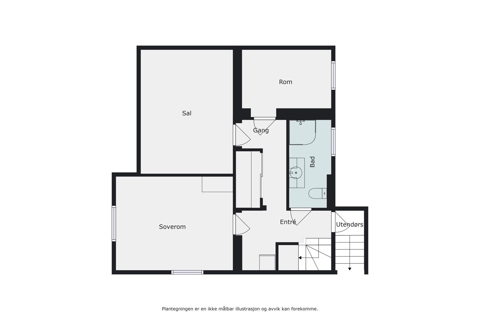 Plantegning av kjeller. Galleribilde