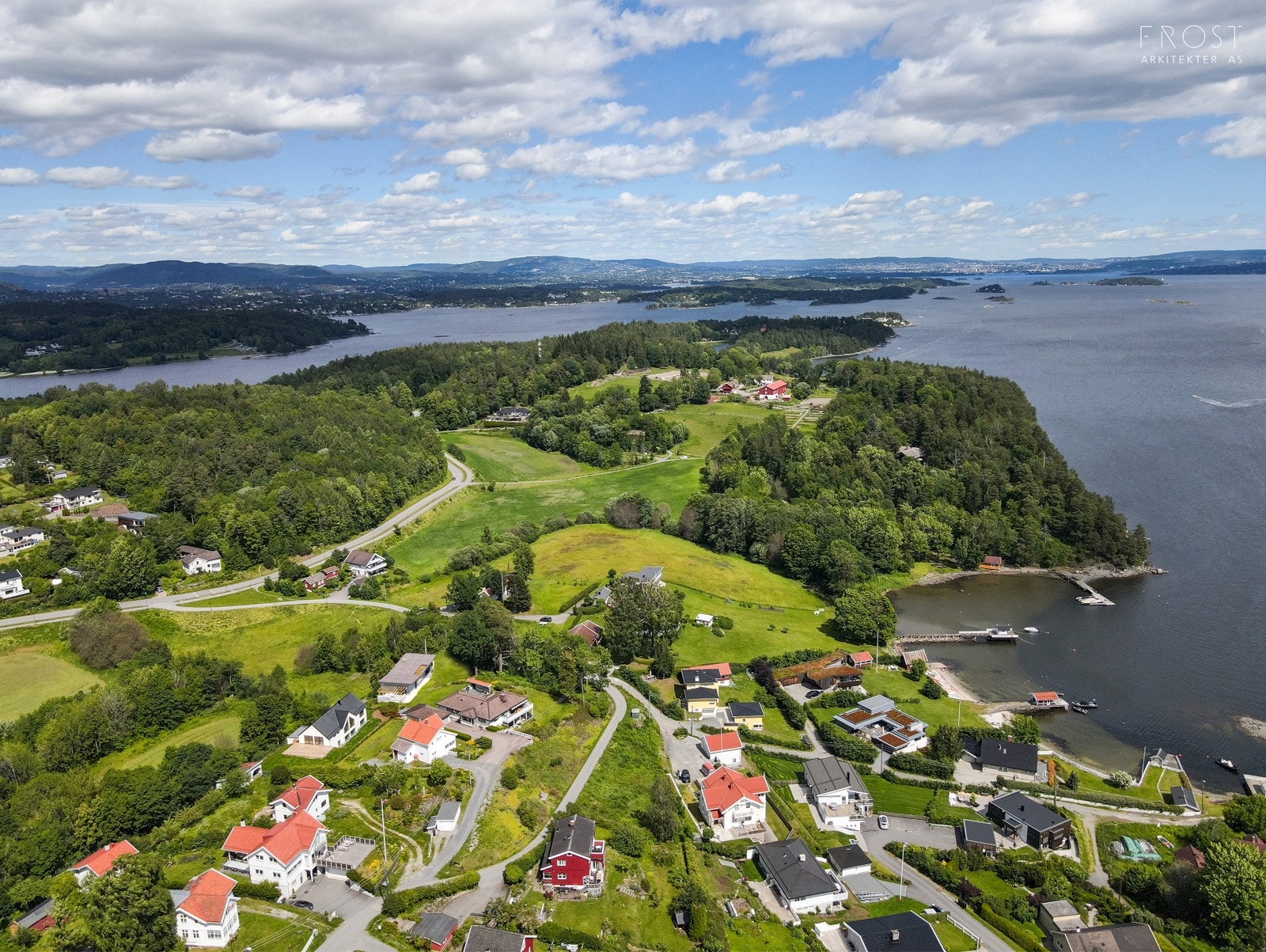 Fugleperspektiv Vest Galleribilde