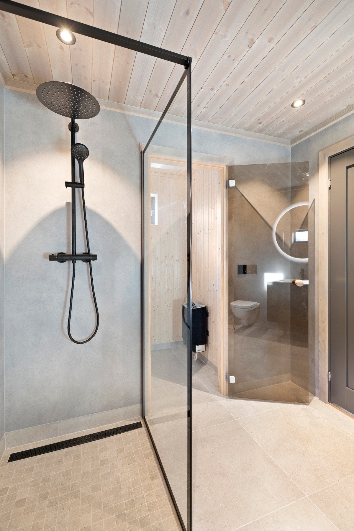 Fra badet er det tilkomst til badstue. Galleribilde