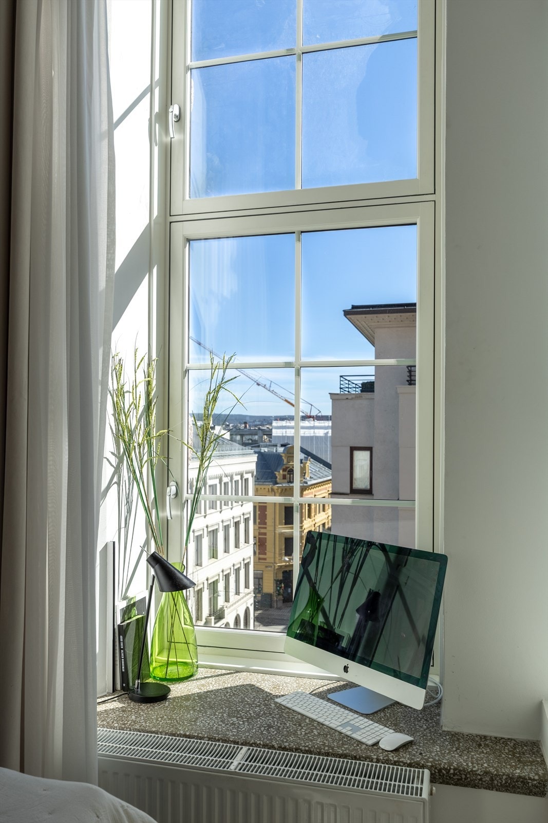 Alle vinduer i leiligheten har tolags isolerglass, produsert i 2023 Galleribilde