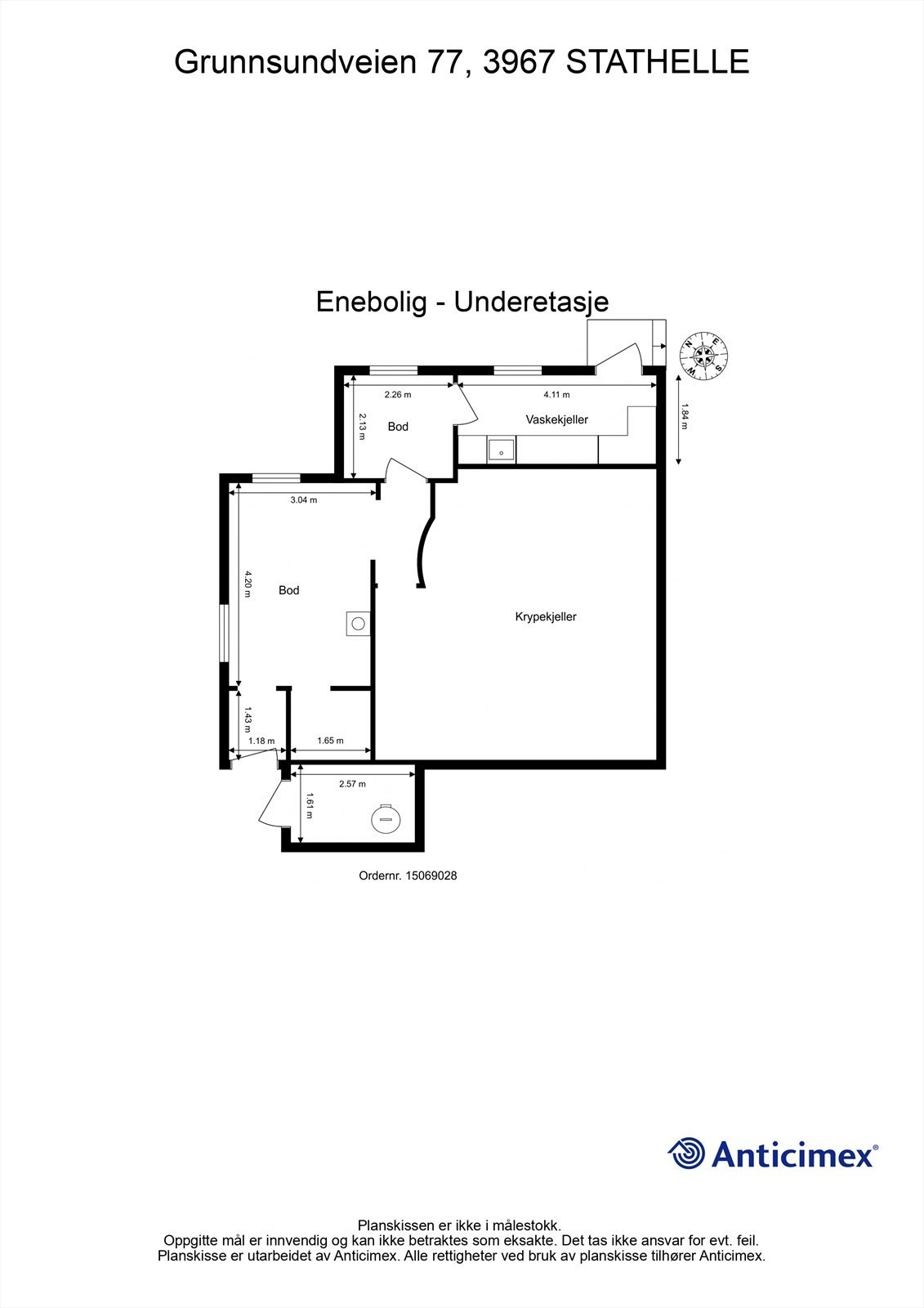 Plantegning - Underetasjen Galleribilde