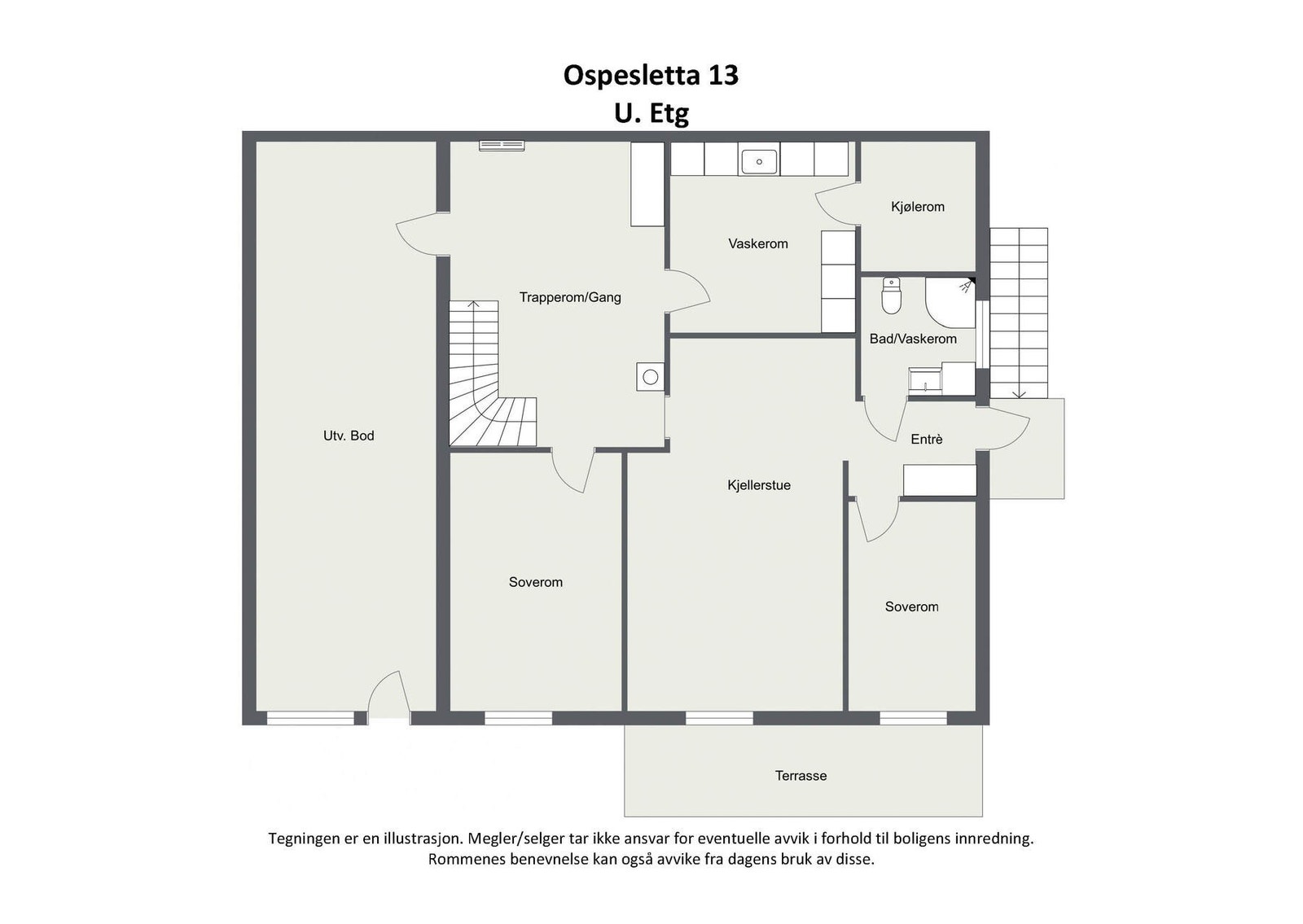 Plantegning 2D - U.etg Galleribilde