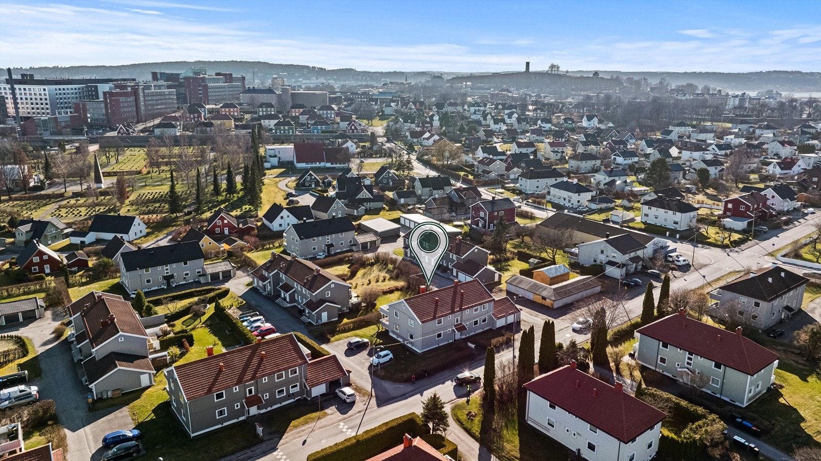 Her bor du i et stille og rolig område med det pulserende bylivet kun en spasertur unna. Galleribilde