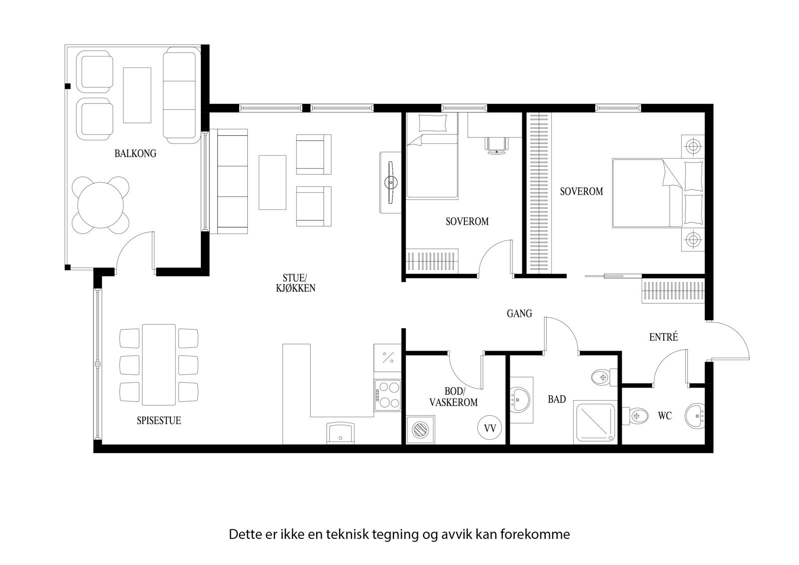 Plantegning Galleribilde