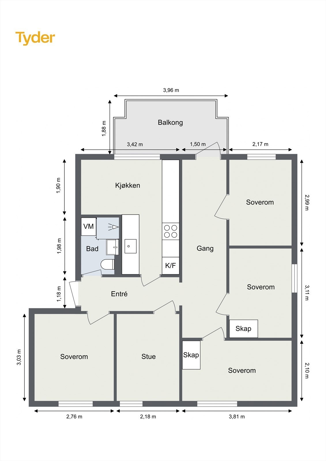 Plantegning Holmliveien 12. Galleribilde