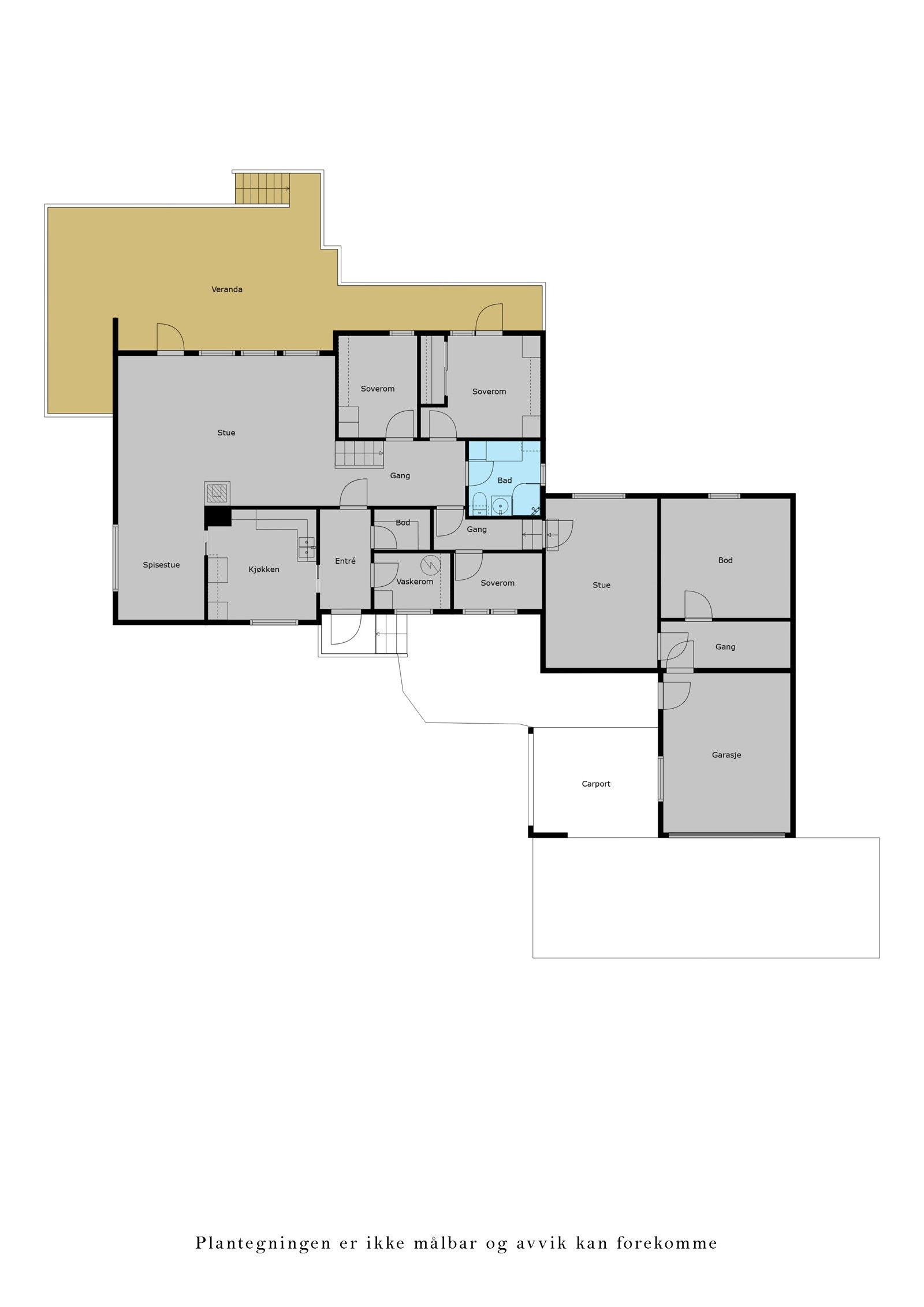 Veiledende plantegning 1. etasje. Galleribilde