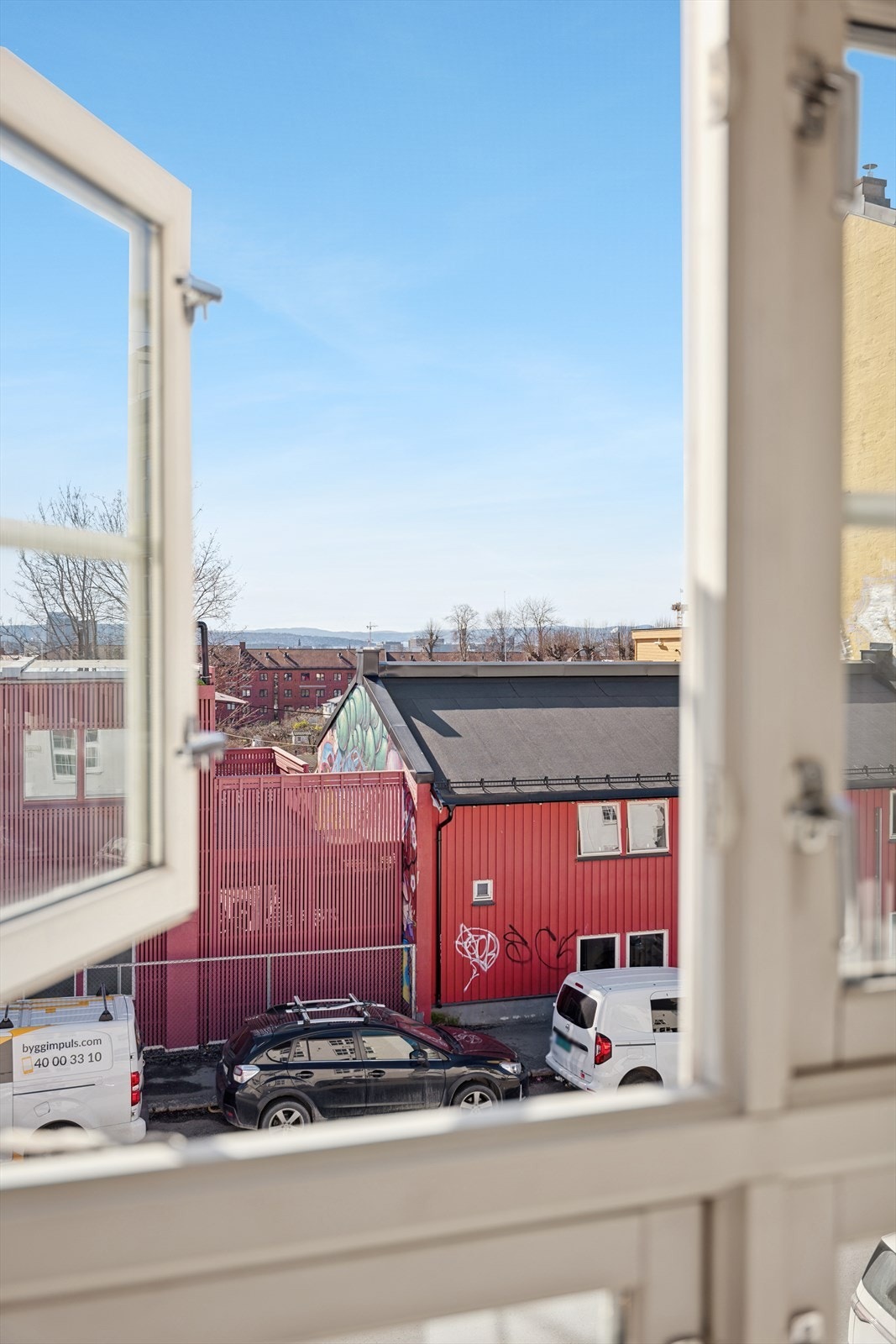 Fritt utsyn fra soverommet Galleribilde