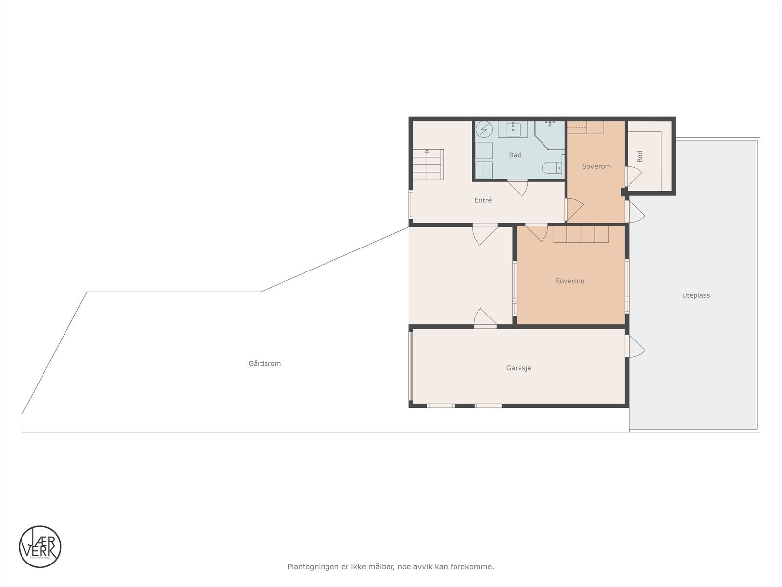 Plantegning 1. etasje. Galleribilde