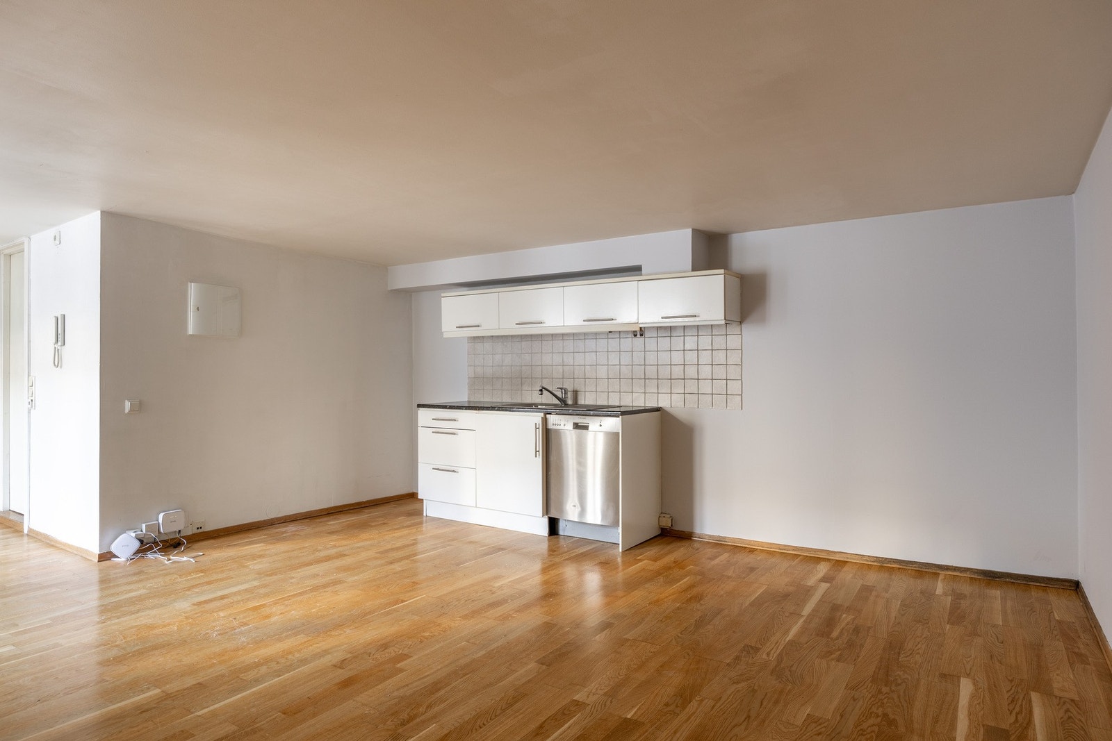 Det er parkett på gulvet. Galleribilde