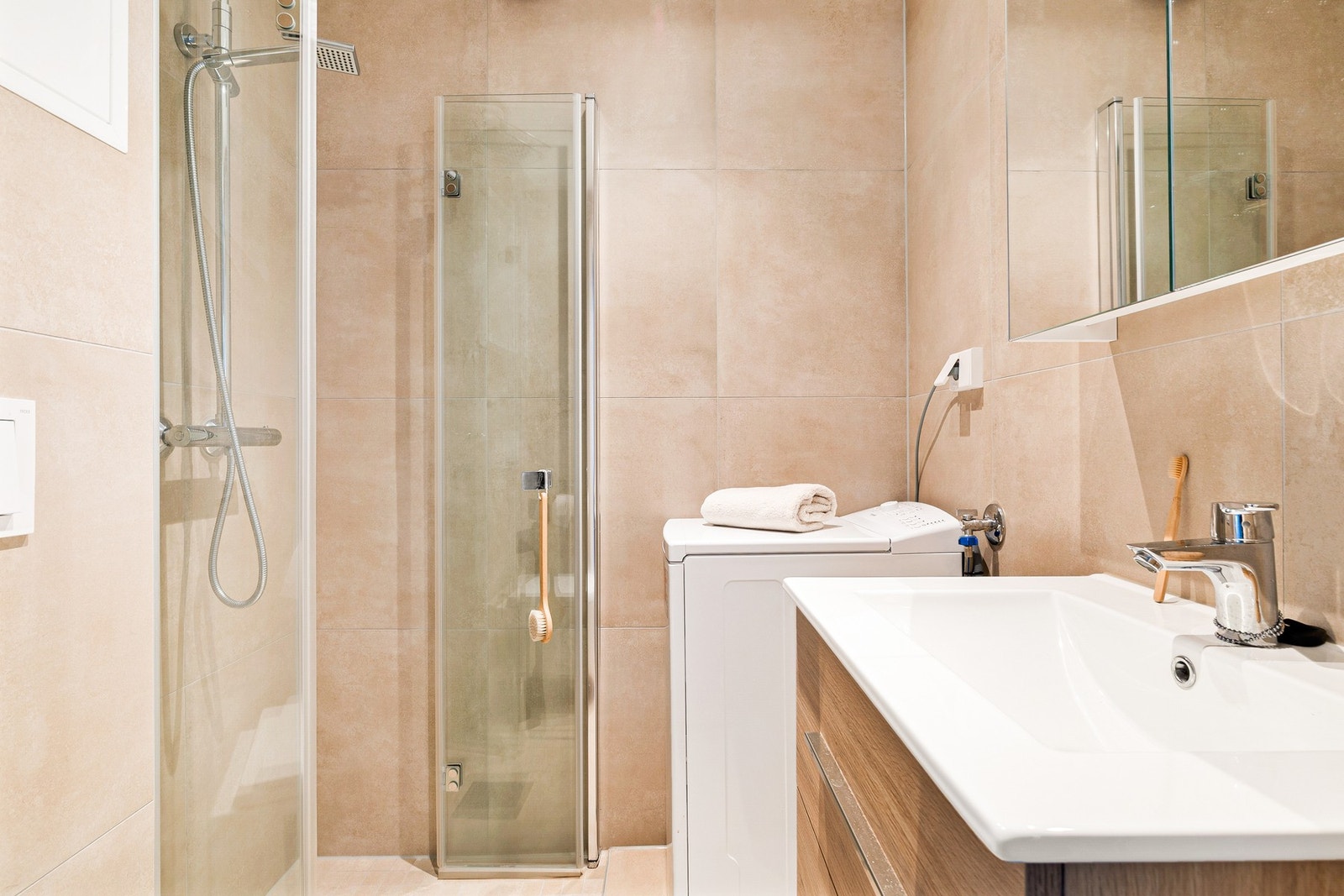 Bad, sammen med rør og avløp, ble fornyet i 2024 av Berland bygg. Galleribilde