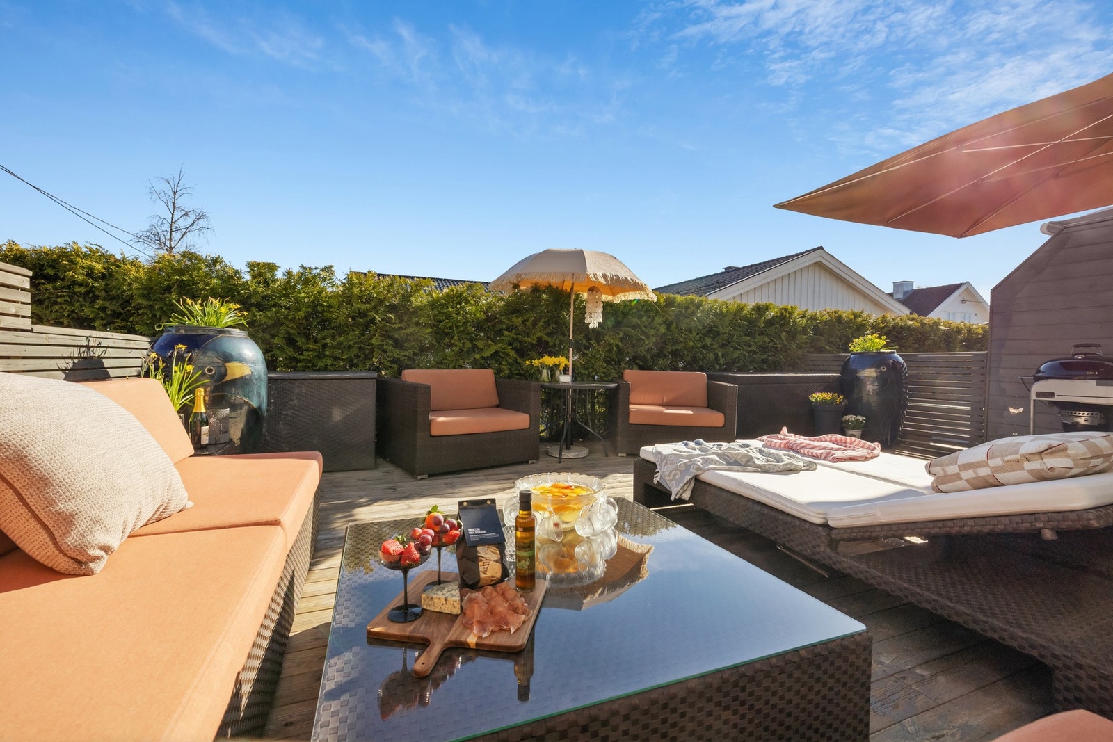 Her kan middagen definitivt serveres utendørs. Galleribilde