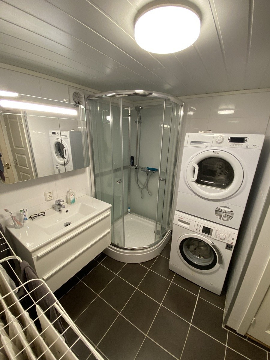 Bad og vaskerom i kjeller Galleribilde