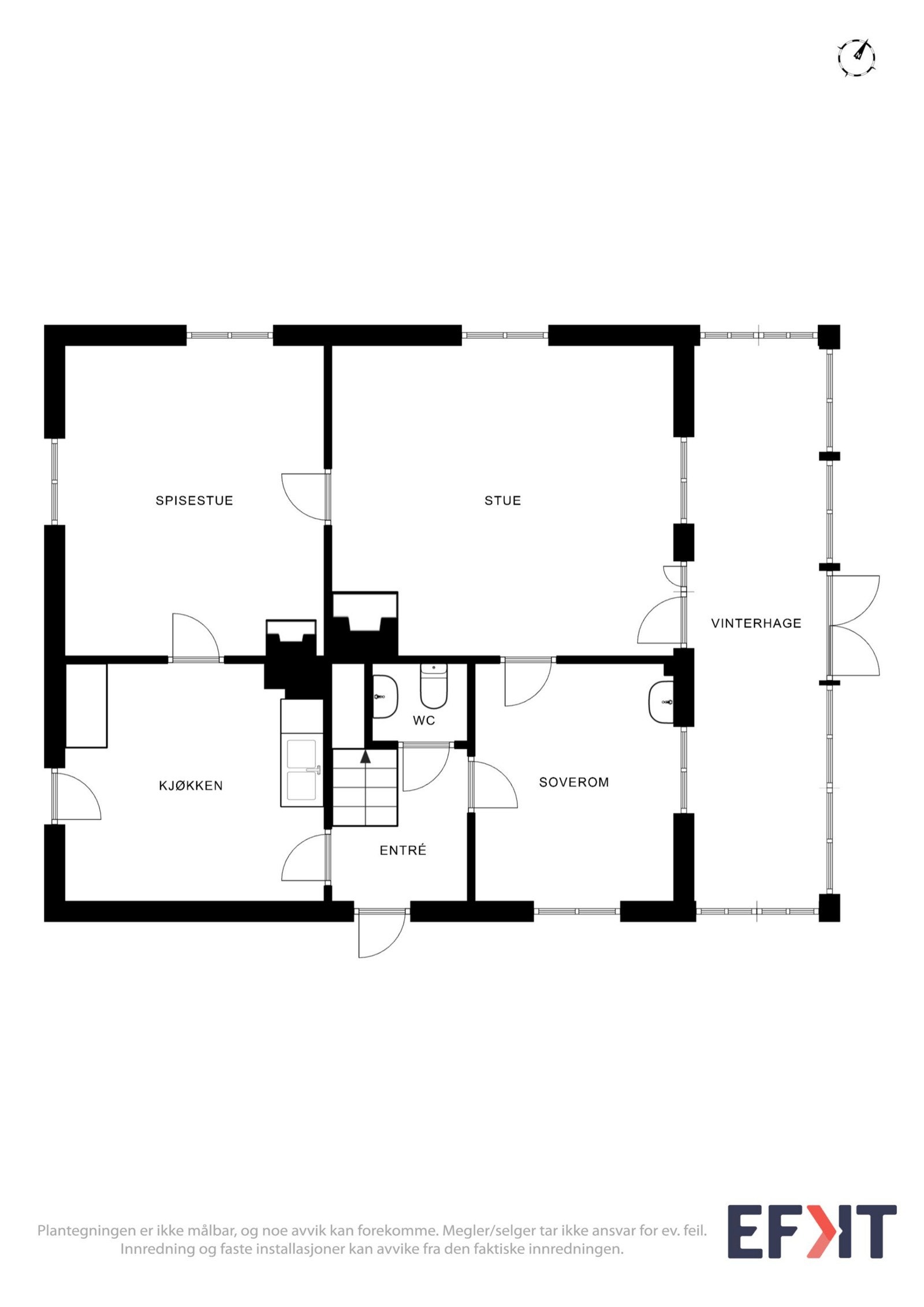 Plantegning 1. etasje. Galleribilde