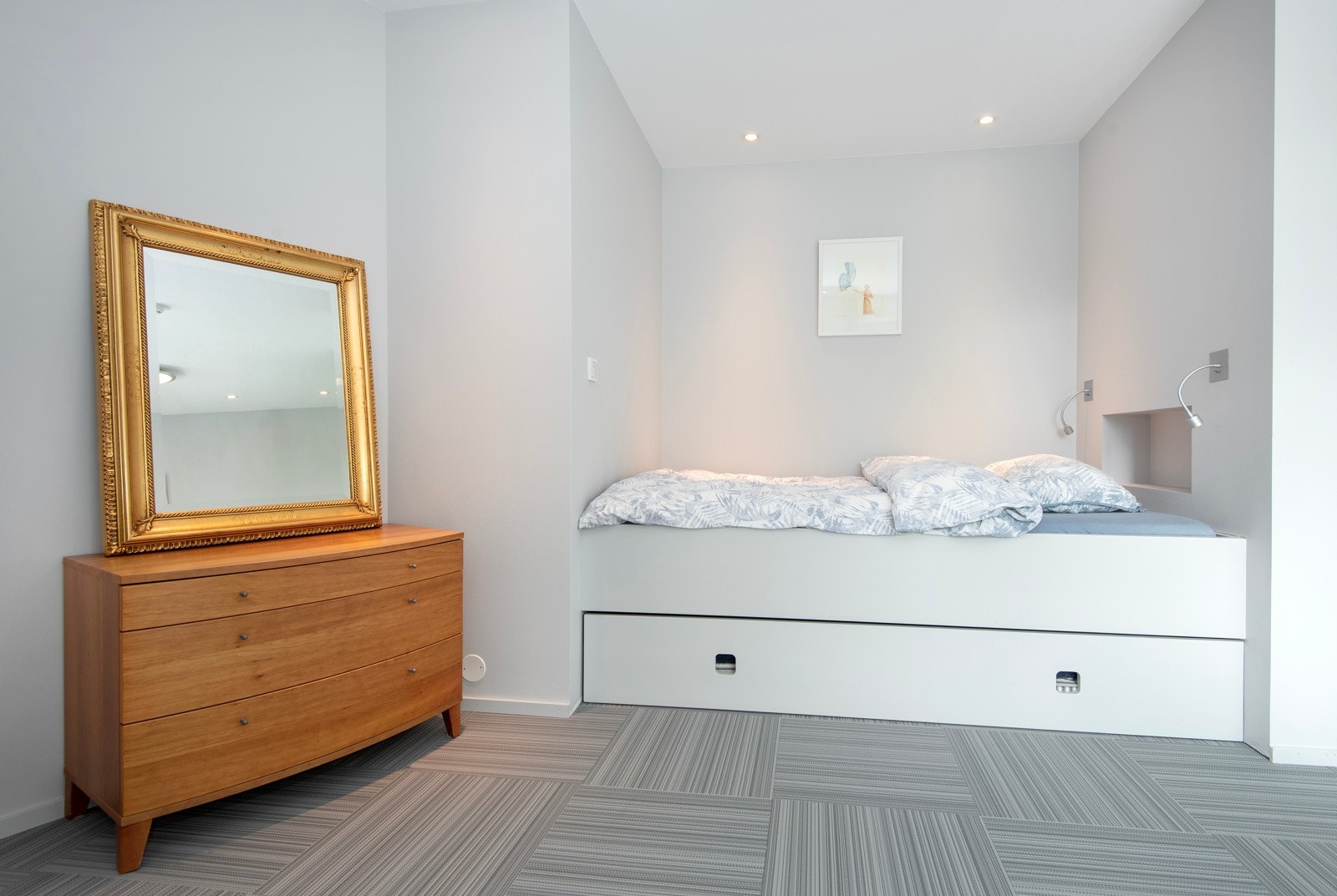 En fin soveplass med uttrekkbar seng. Galleribilde