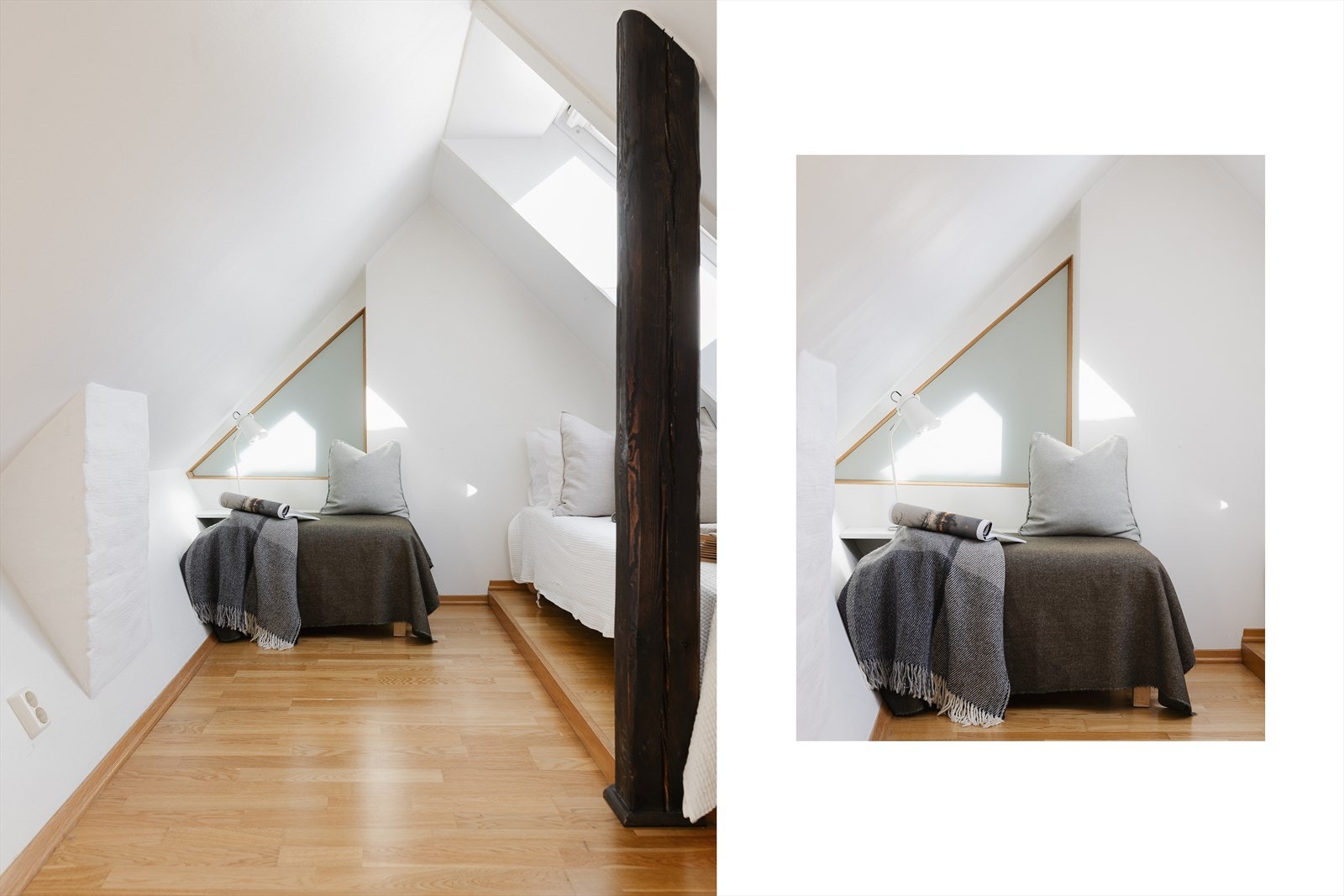 Rommet benyttes i dag som en ekstra sengeplass, men med flere bruksmuligheter etter ønske og behov. Galleribilde