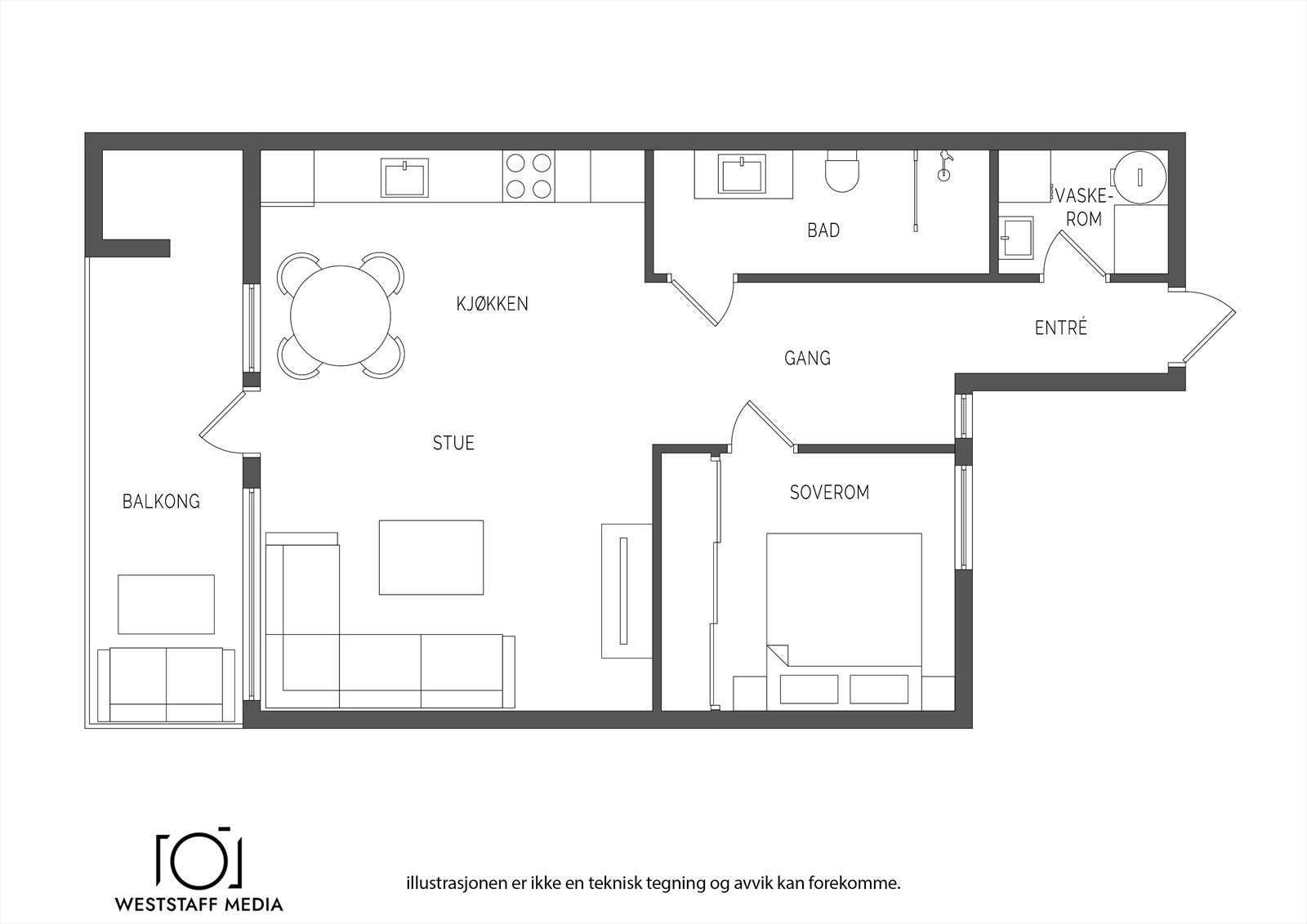 Planskisse. Galleribilde