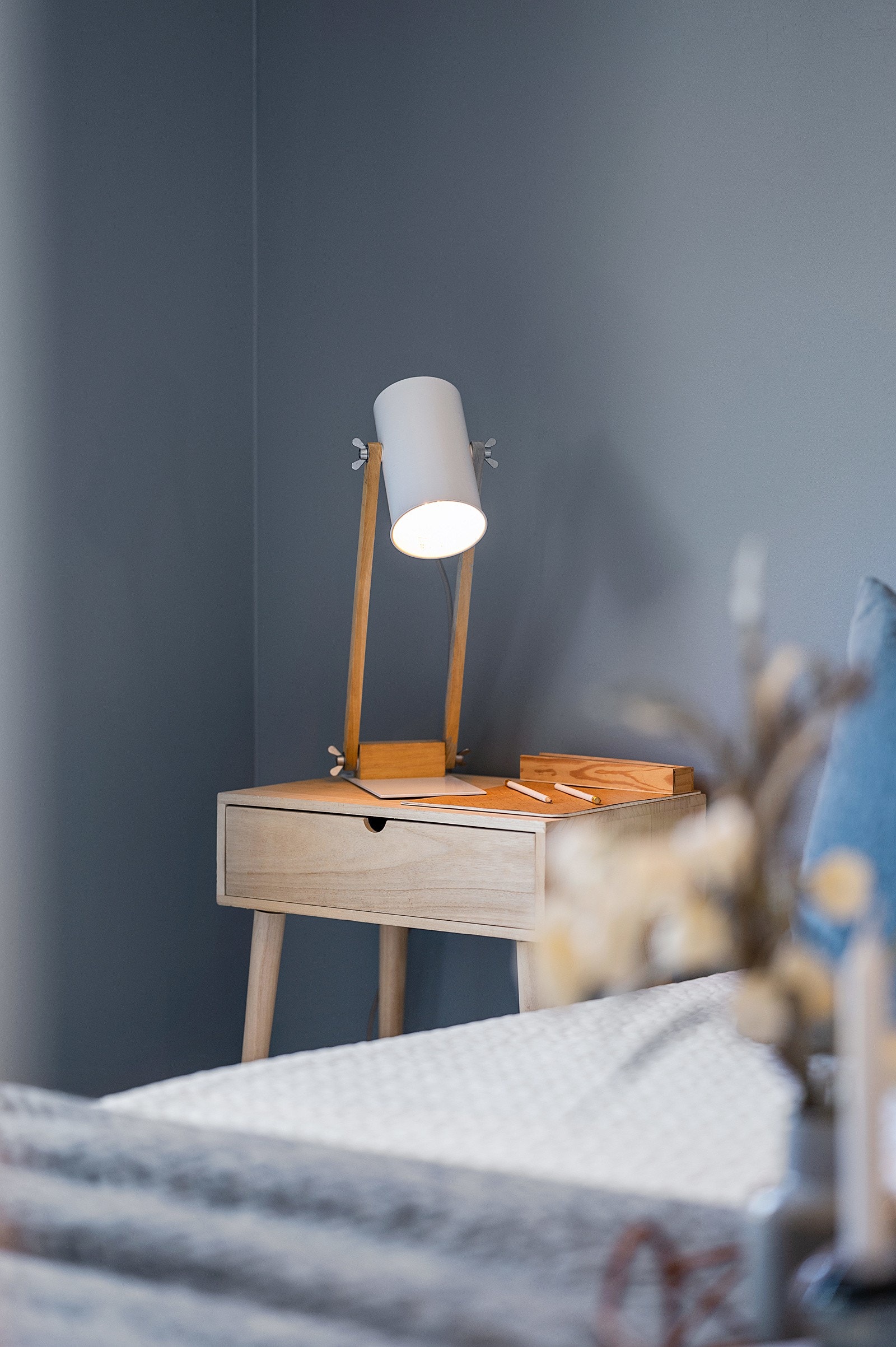 Behagelige fargetoner legger til rette for en god natts søvn. Galleribilde