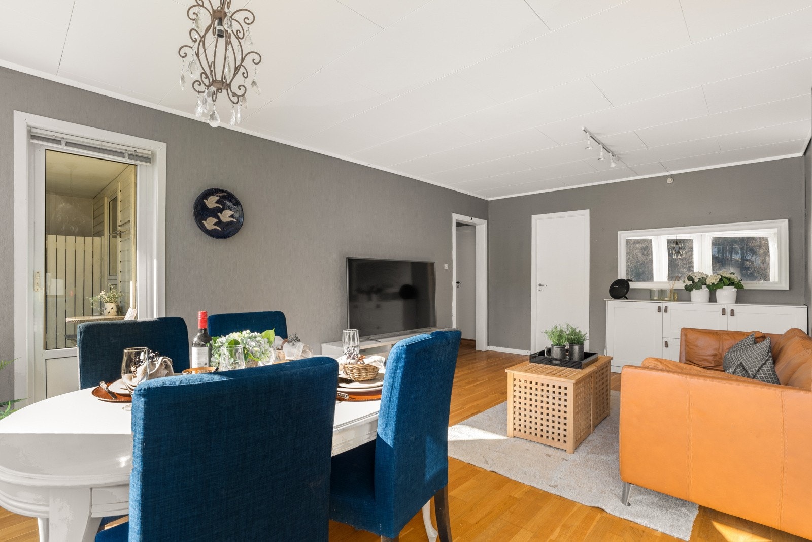 I felleskostnadene er tv og internett inkludert. Galleribilde